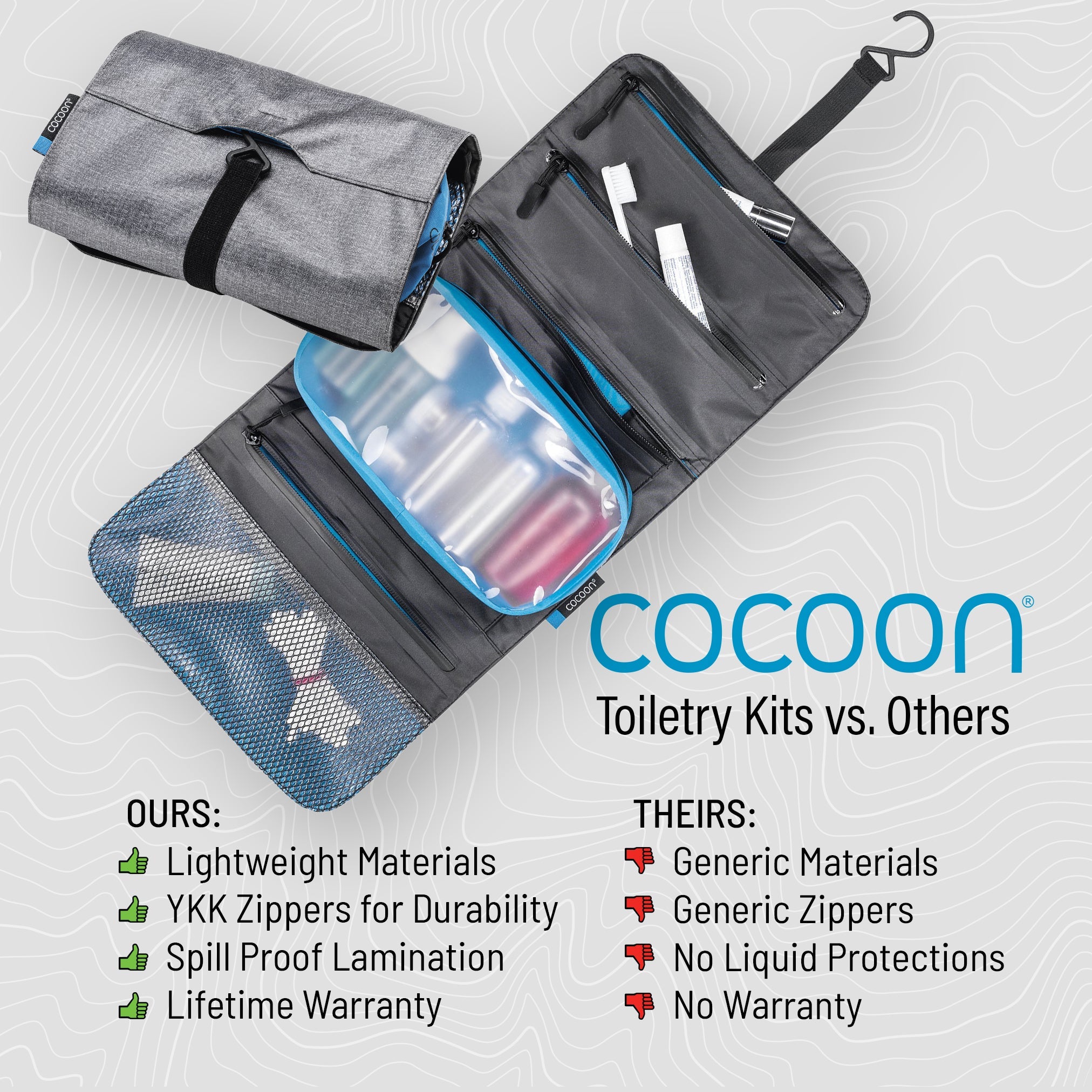 Minimalist Hanging Toiletry Kit - OVERLANDERS Outfitter