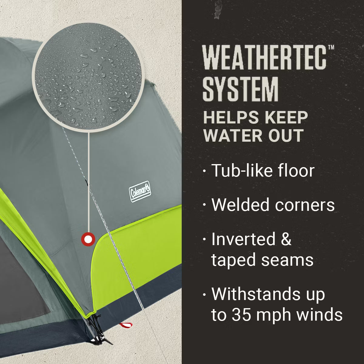 Coleman 6-Person Skydome Camping Tent with Screen Room - OVERLANDERS Outfitter