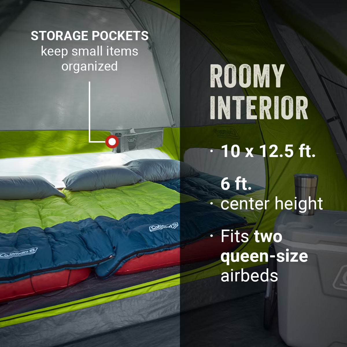 Coleman 6-Person Skydome Camping Tent with Screen Room - OVERLANDERS Outfitter