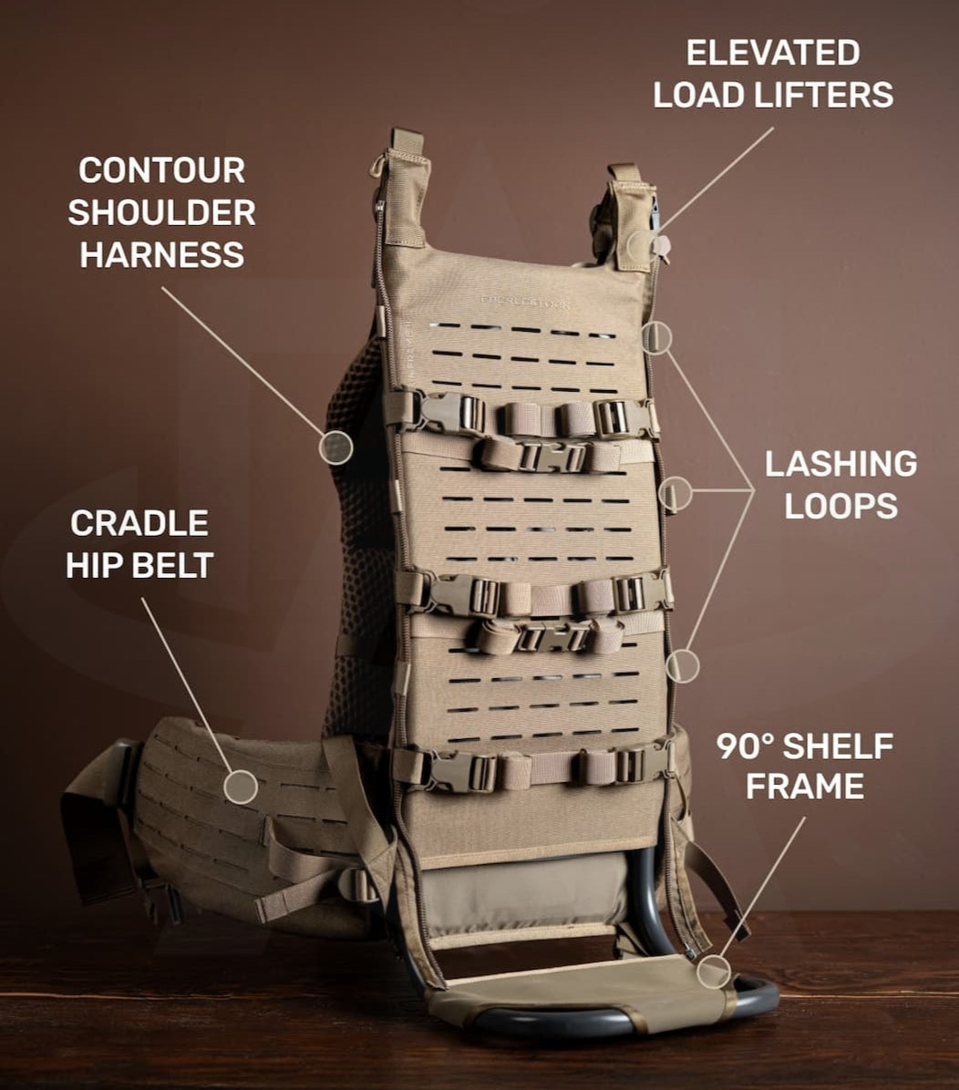 Eberlestock Mainframe II - The Most Comfortable Frame for Heavy Loads - No Shoulder Pain - OVERLANDERS Outfitter