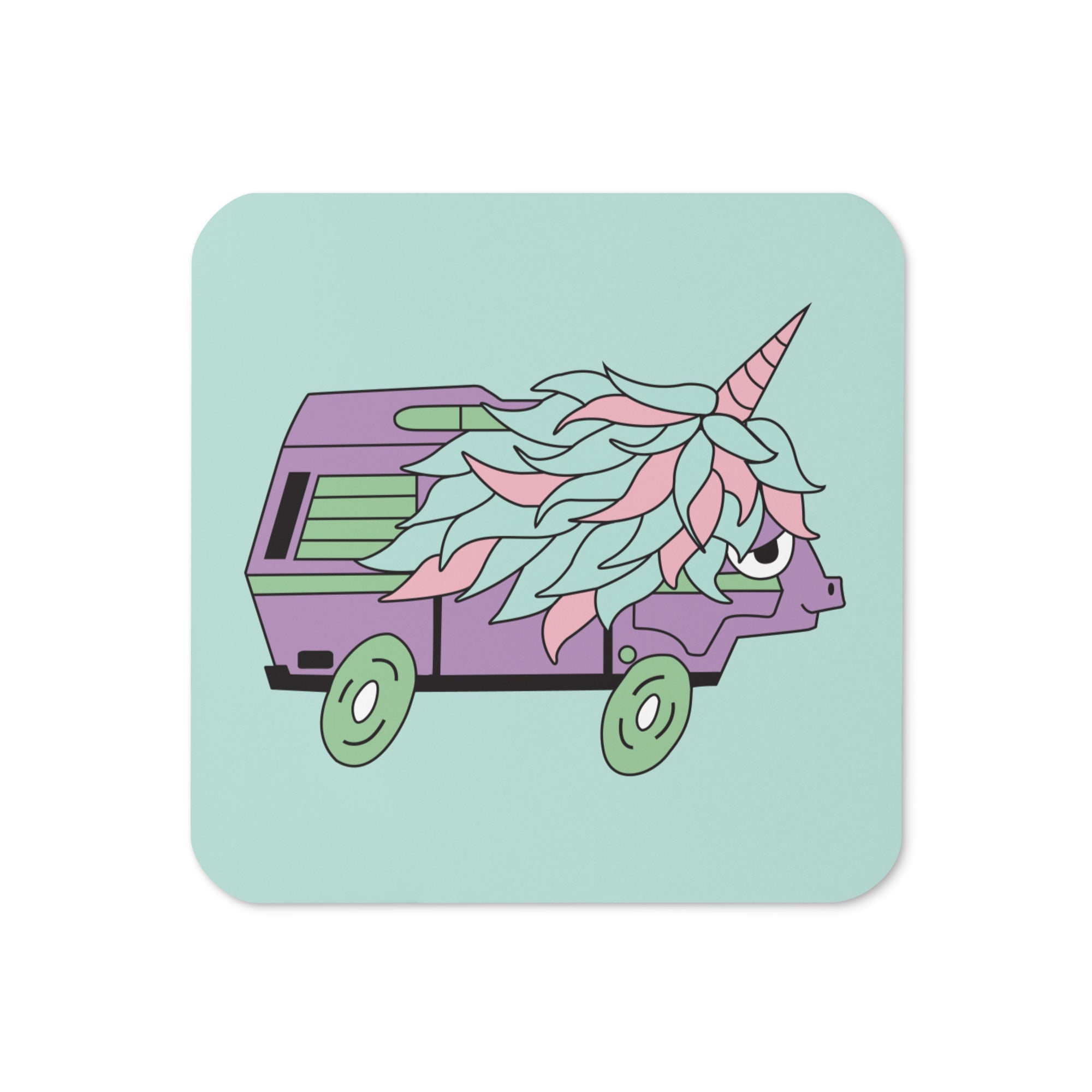 High-Top Hazel Unicorn Cork-Back Coaster - OVERLANDERS Outfitter
