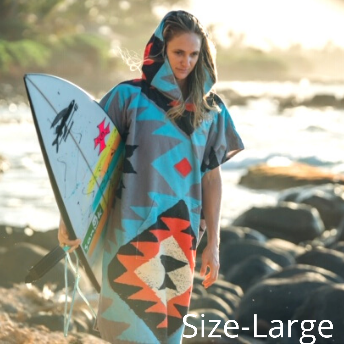 Changing Towel Poncho by COR Surf - Tribal-Tech (Large) - OVERLANDERS Outfitter