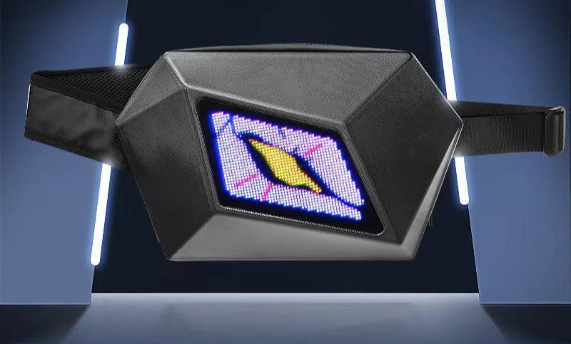 Crelander™ Devil's Eye LED water-resistant shoulder bag by Bean's Moto Booth, motorcycle bag with LED light and durable design.