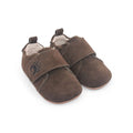 Bearfoot Cub SV toddler shoe in cocoa brown suede, designed for little feet with soft, comfortable toddler footwear.