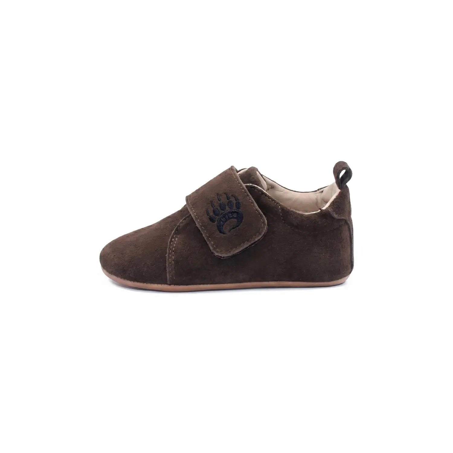 Bearfoot Cub SV toddler shoe in cocoa brown suede, featuring soft sole and comfortable design for little feet.