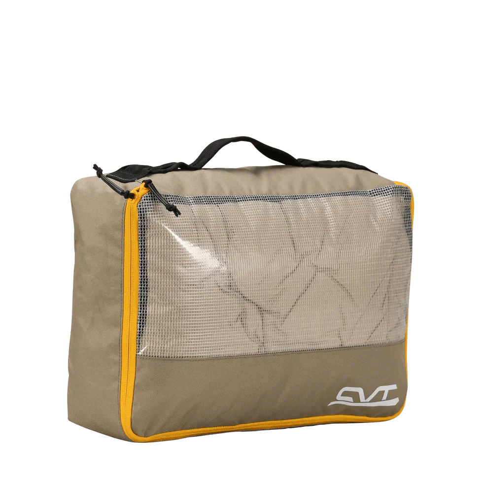 TRAPSKI CVT-Camping Cube with multiple compartments and zippers, ideal for organizing camping gear and outdoor essentials.
