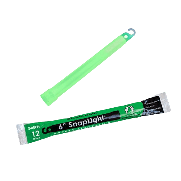 Cyalume Green 6 Inch Glow in The Dark Chemical Light Stick 12 hr Light - OVERLANDERS Outfitter