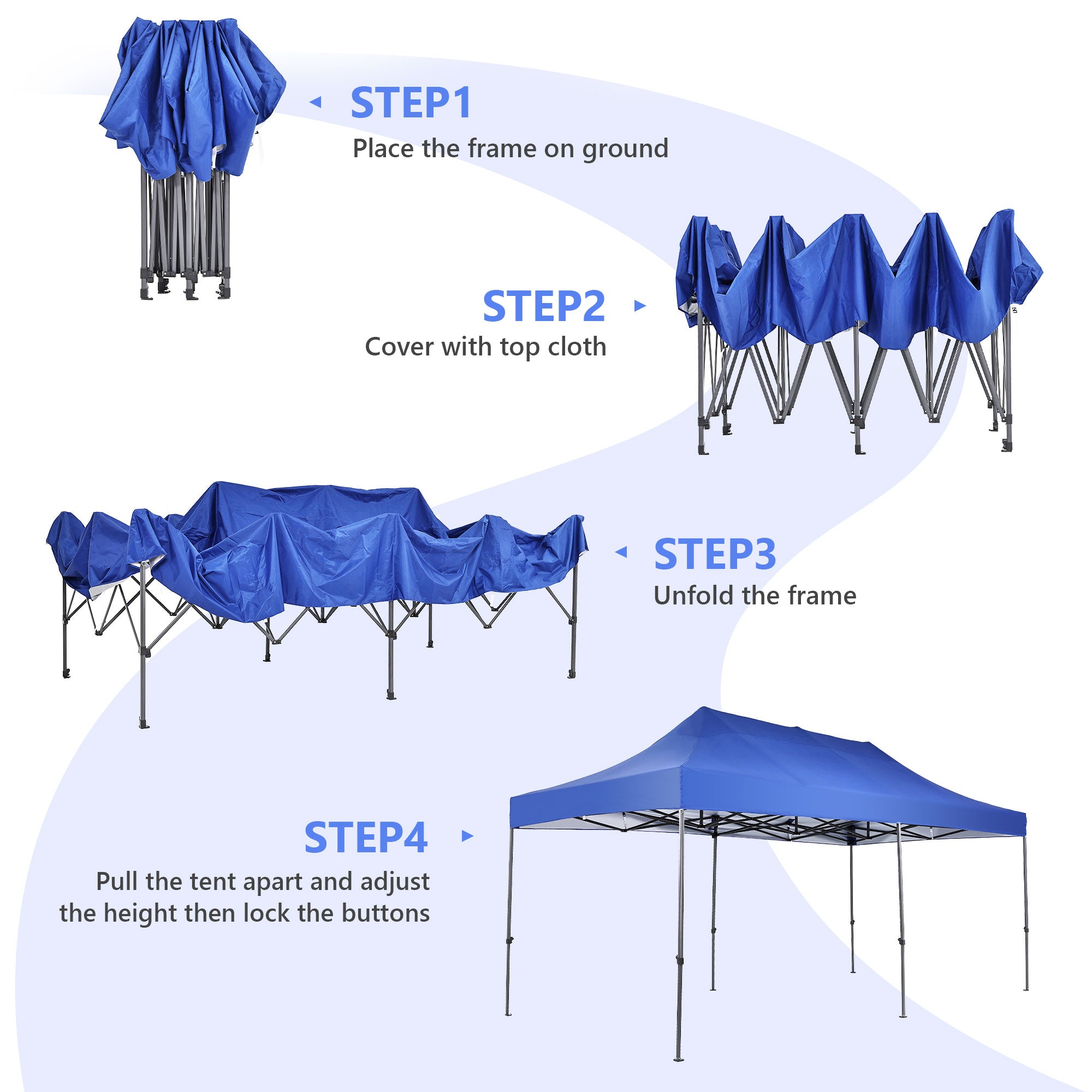 Ainfox10ft X20FT patio canopy Top Cover