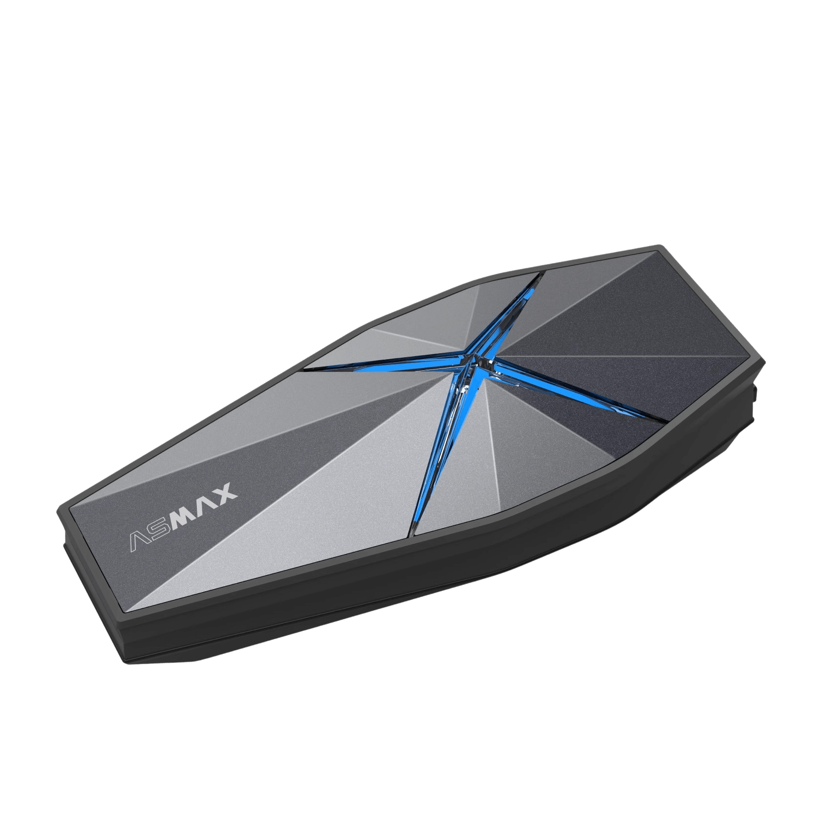 ASMAX™ Bluetooth motorcycle helmet headset by Bean's Moto Booth, built-in wireless communication device for motorcycle rider safety.