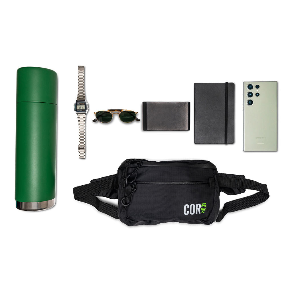 COR Surf Daily Cross-Body waist pack, 1L fanny pack with adjustable strap and compact design for everyday carry.