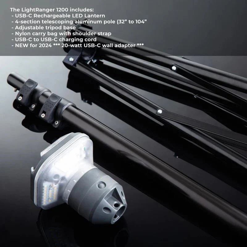 DEVOS LightRanger 1200 | 1200 Lumen Rechargeable LED Camping Light Tower - OVERLANDERS Outfitter