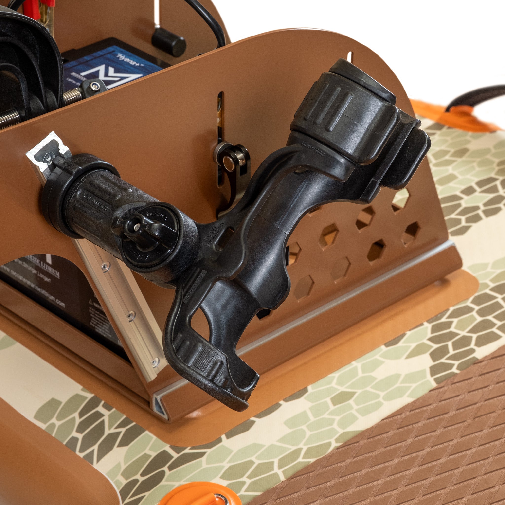 Double Fish watercraft by GoBoat, featuring a sleek design with two fishing compartments and durable construction for outdoor use.