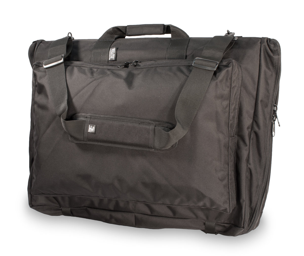 Elite Survival Systems Deluxe Garment Bag, durable luggage for travel with compartments for clothing and accessories.