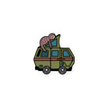 Stewie Sloth Magnet - OVERLANDERS Outfitter