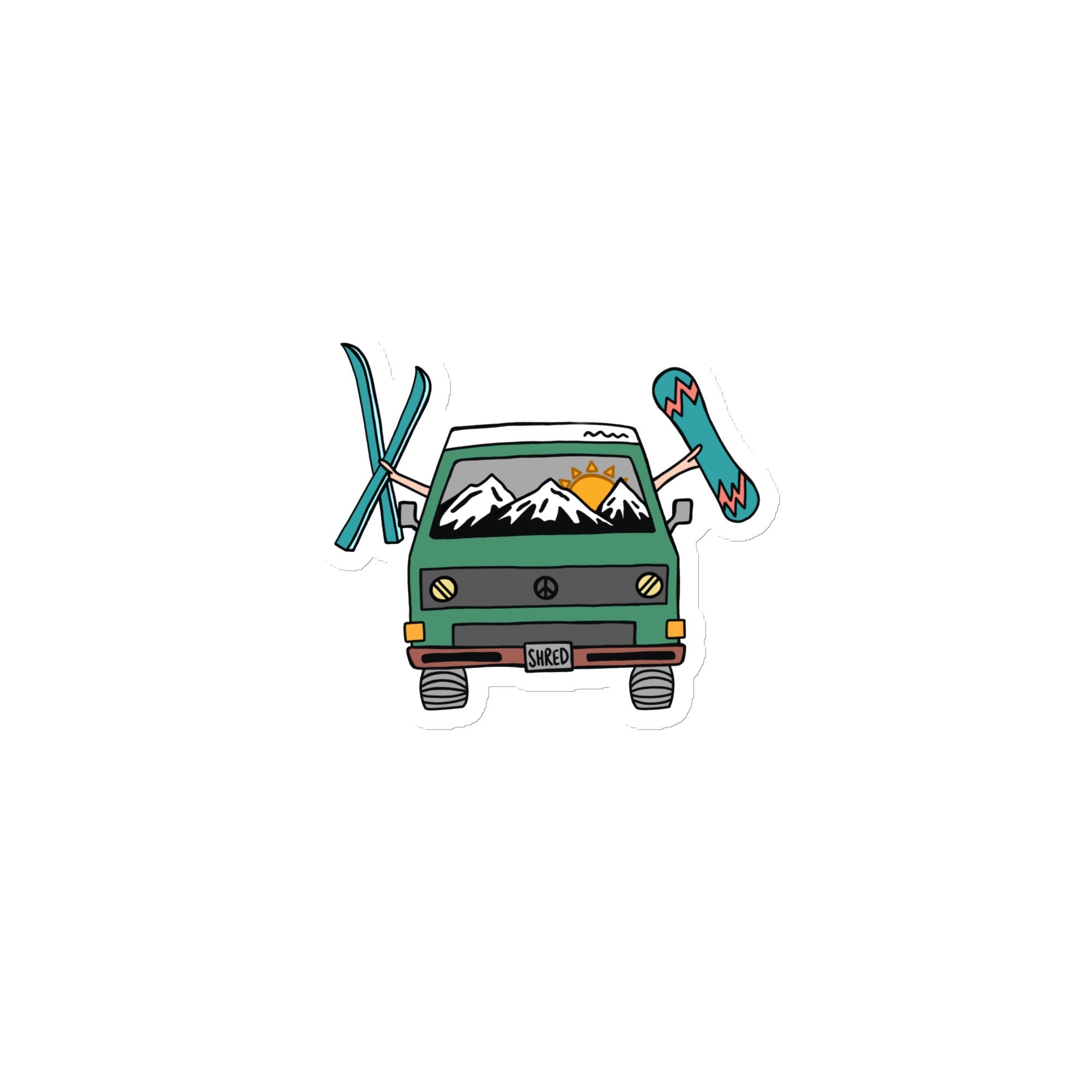 Shred Van Magnet - OVERLANDERS Outfitter