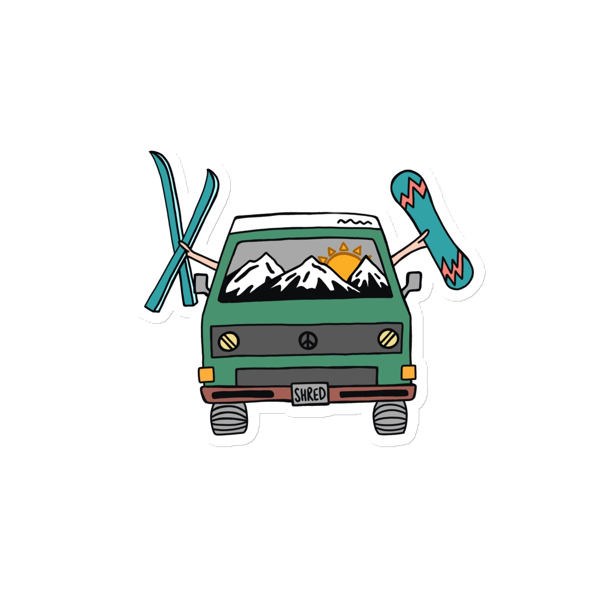 Shred Van Magnet - OVERLANDERS Outfitter