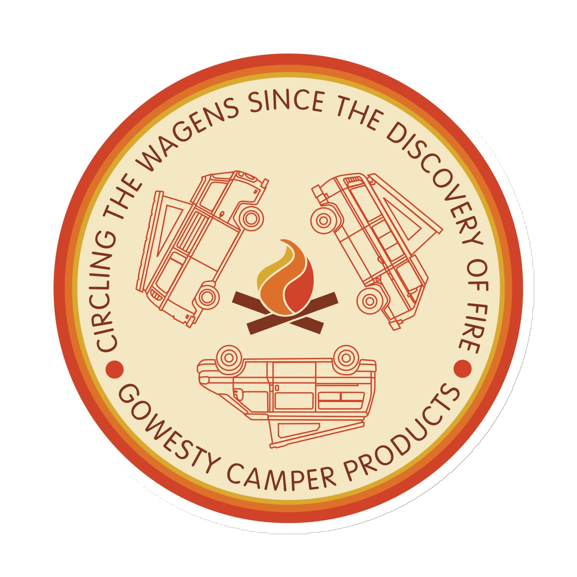 Circle the Wagens Magnet - OVERLANDERS Outfitter