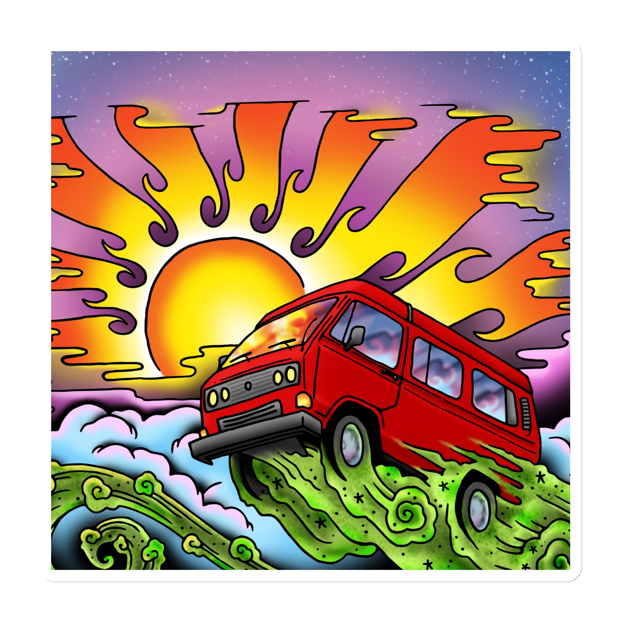 Van & Sun Magnet - OVERLANDERS Outfitter