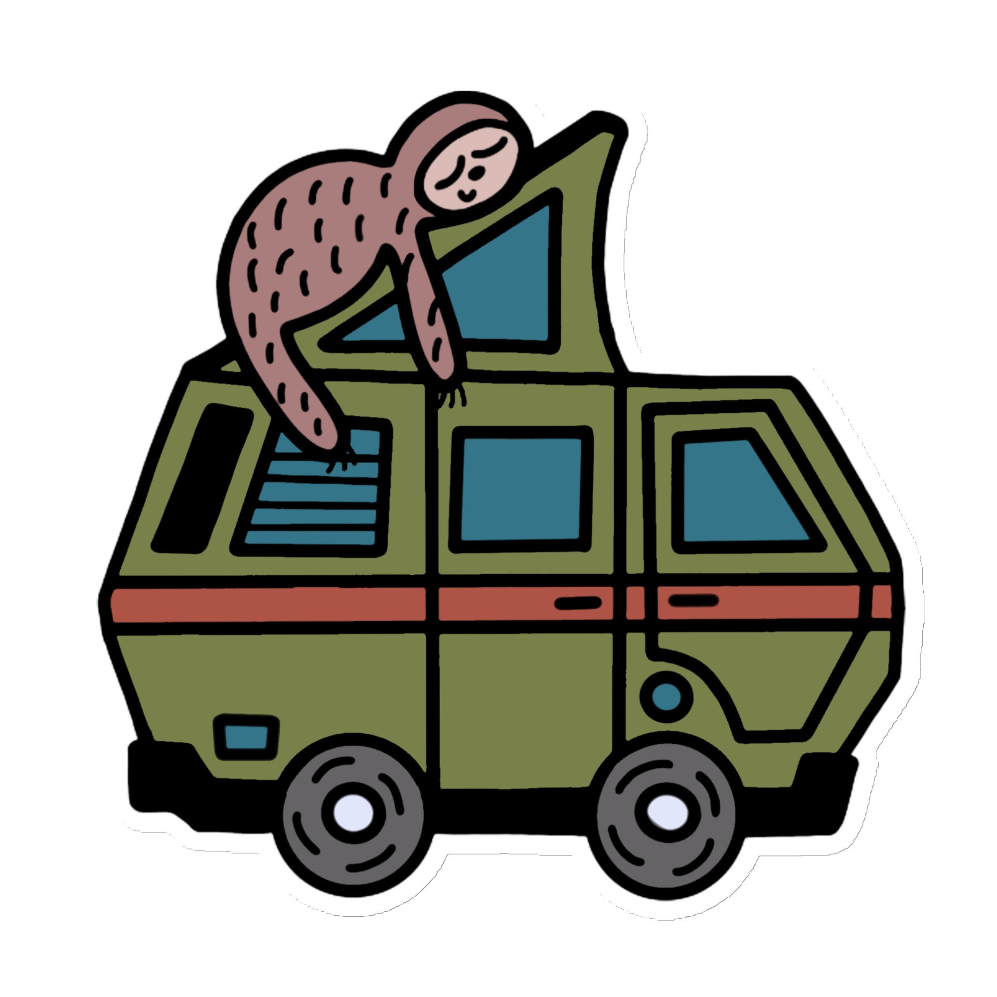 Stewie Sloth Magnet - OVERLANDERS Outfitter