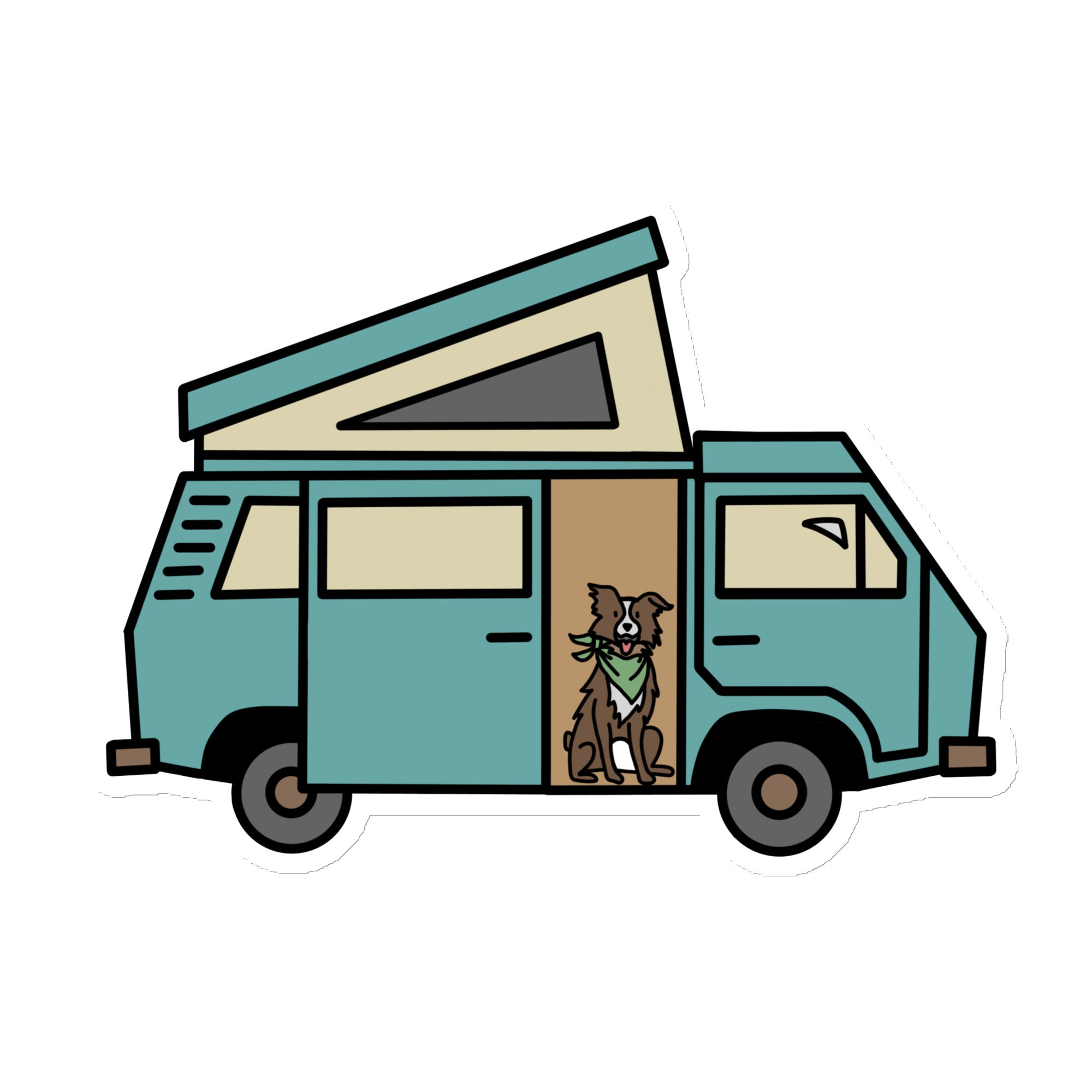 Dog in Van Magnet - OVERLANDERS Outfitter