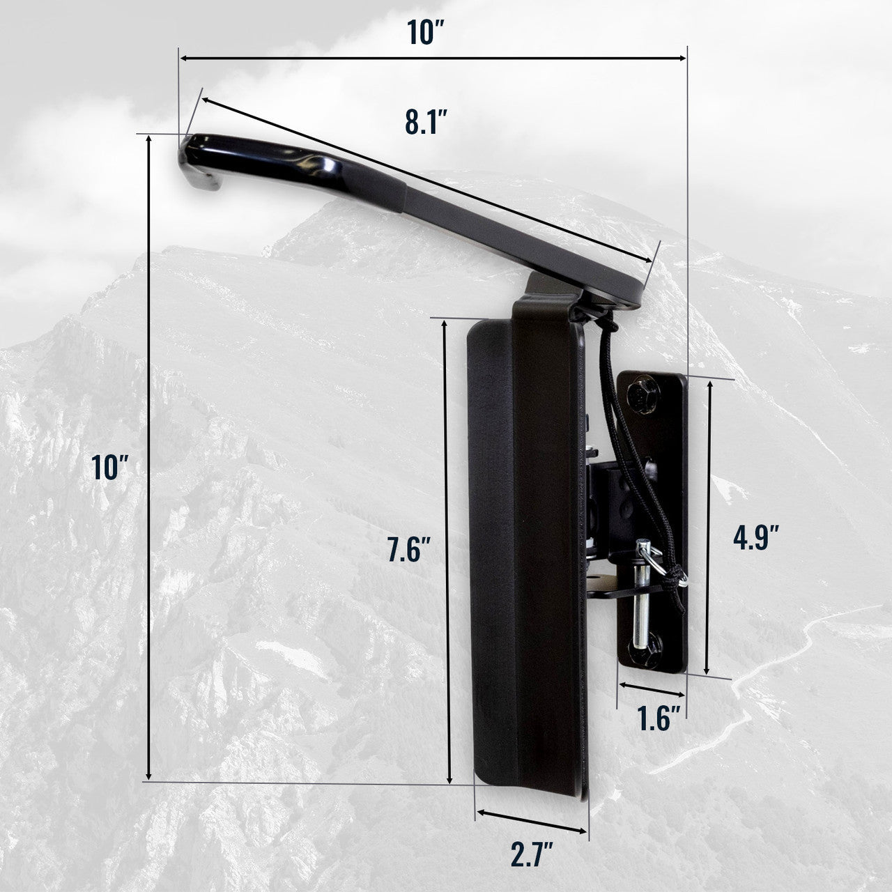 Swivel Mount Bike Storage Rack | Garage Wall Hook - OVERLANDERS Outfitter