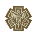 M-TAC Paramedic embroidered patch featuring a medical cross design on a durable fabric background.