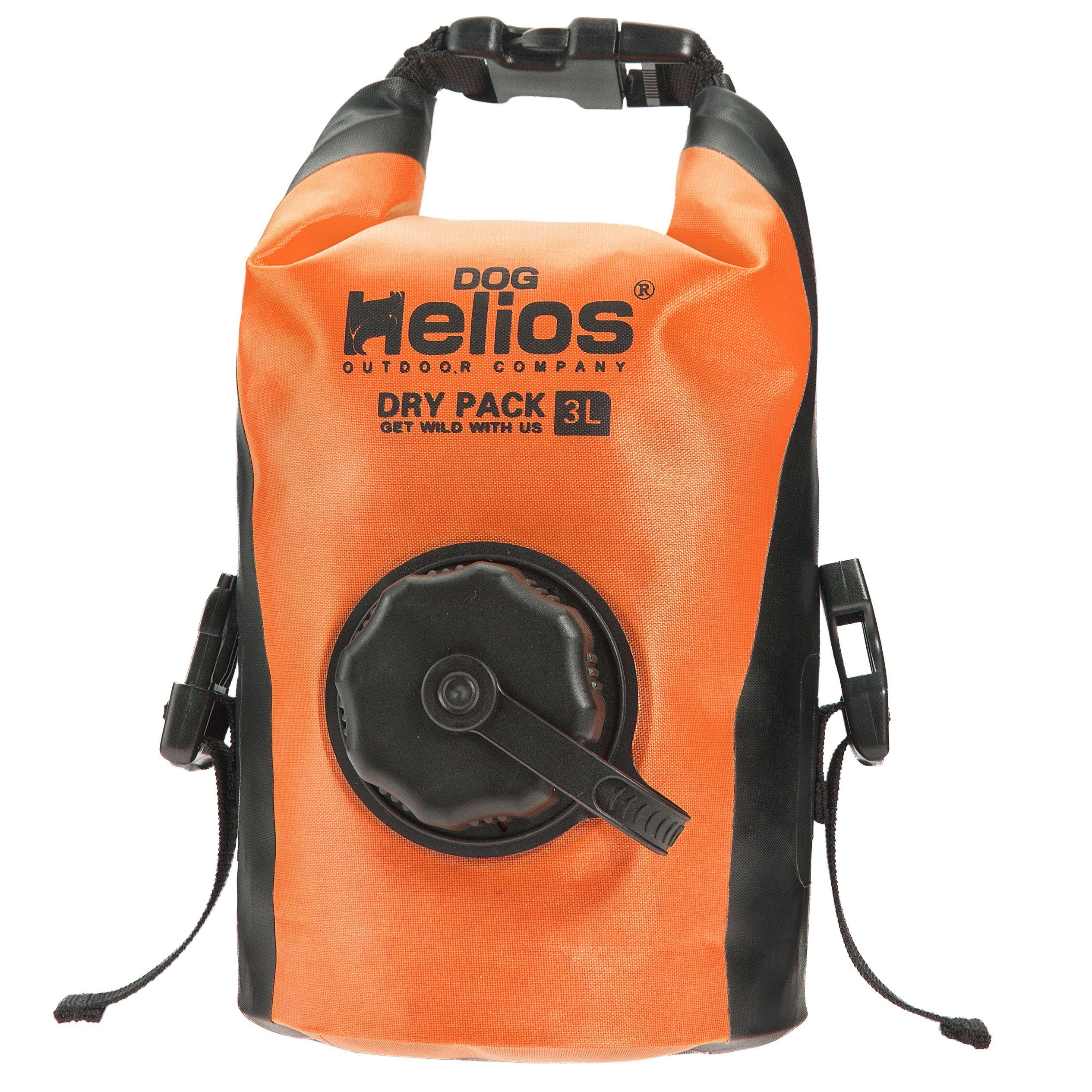 Dog Helios Grazer waterproof outdoor travel food dispenser bag by Pet Life, designed for convenient dry food storage during outdoor trips.