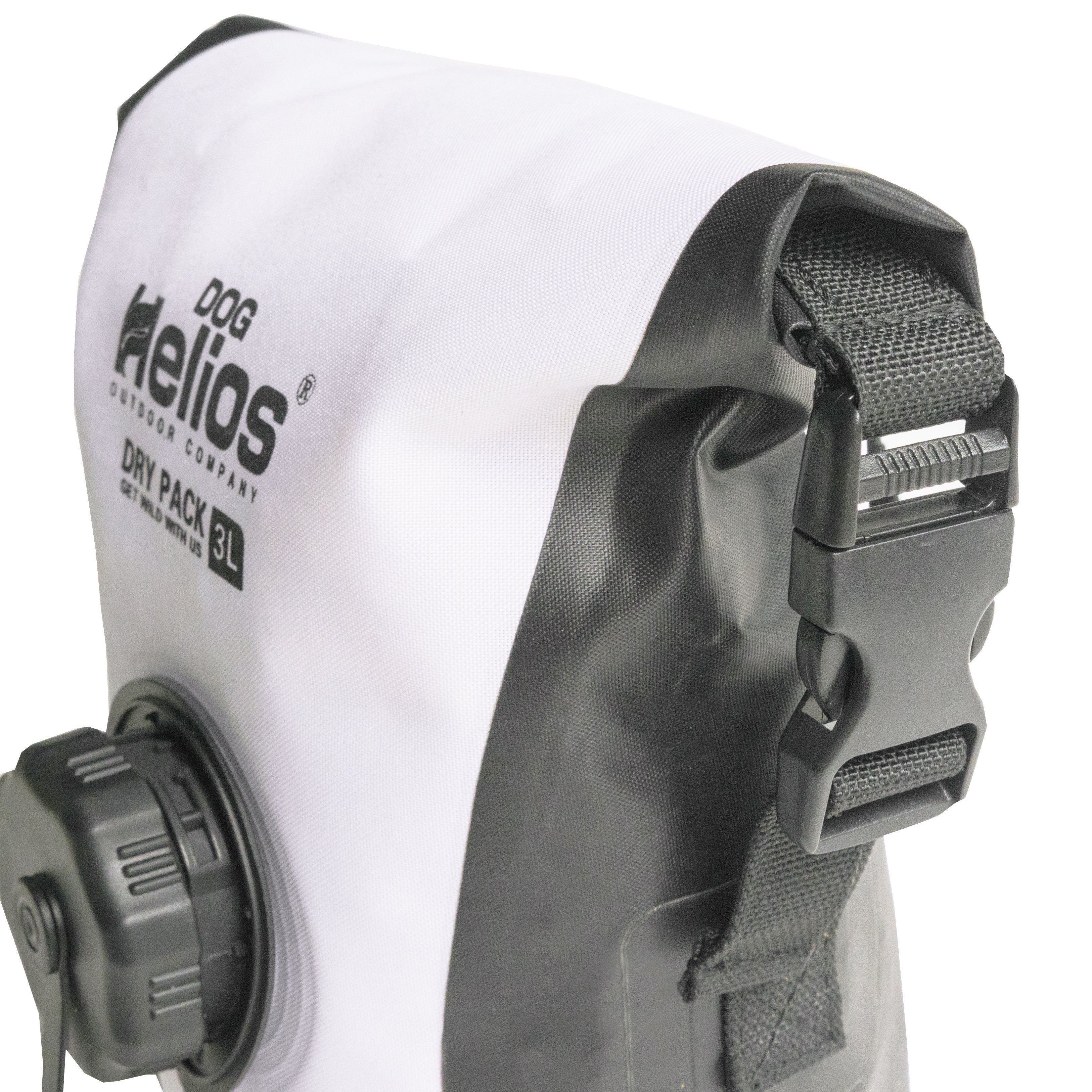 Pet Life Dog Helios Grazer waterproof outdoor travel dry food dispenser bag with adjustable strap and compact design for outdoor adventures.