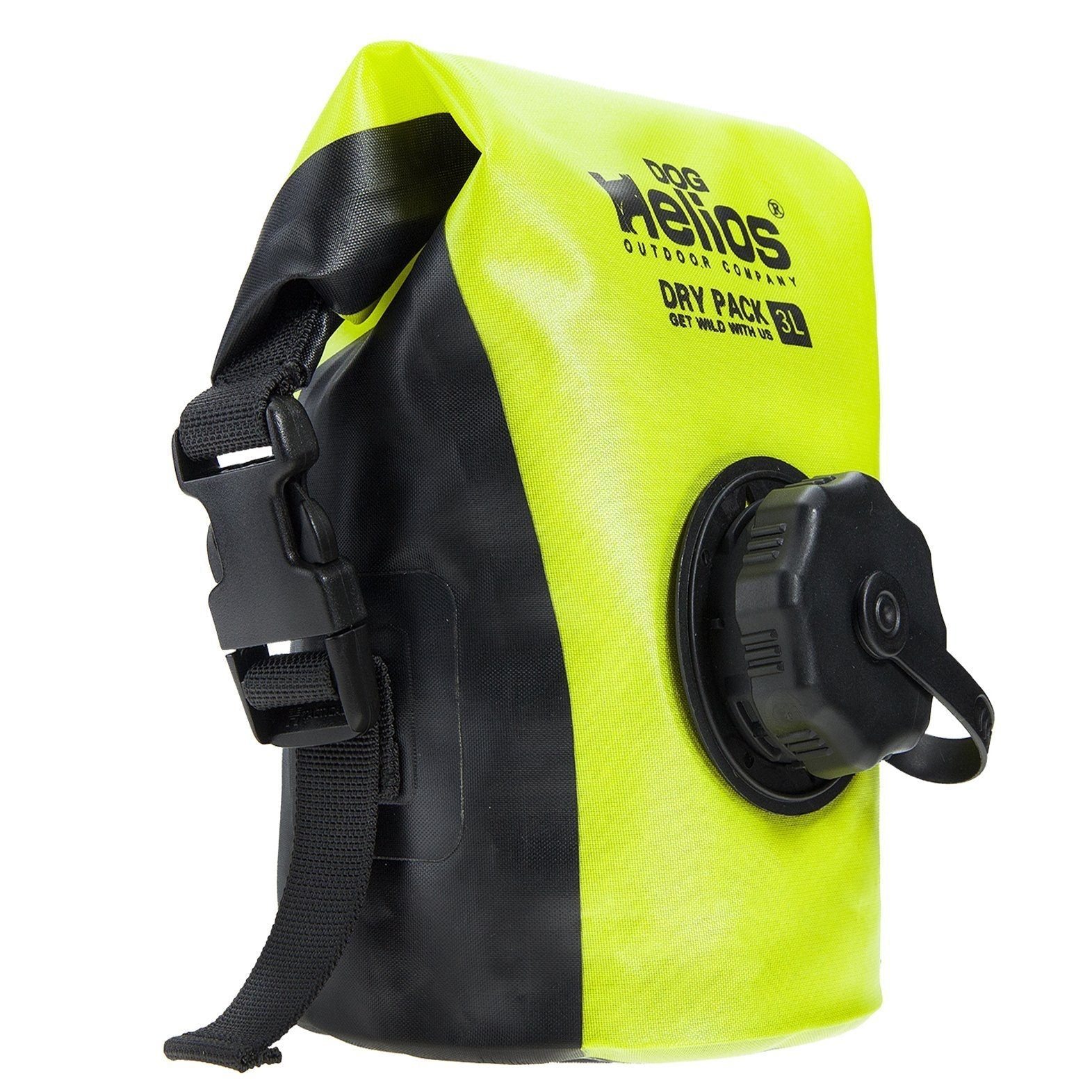 Dog Helios Grazer waterproof outdoor travel dry food dispenser bag by Pet Life, designed for convenient pet food storage on the go.