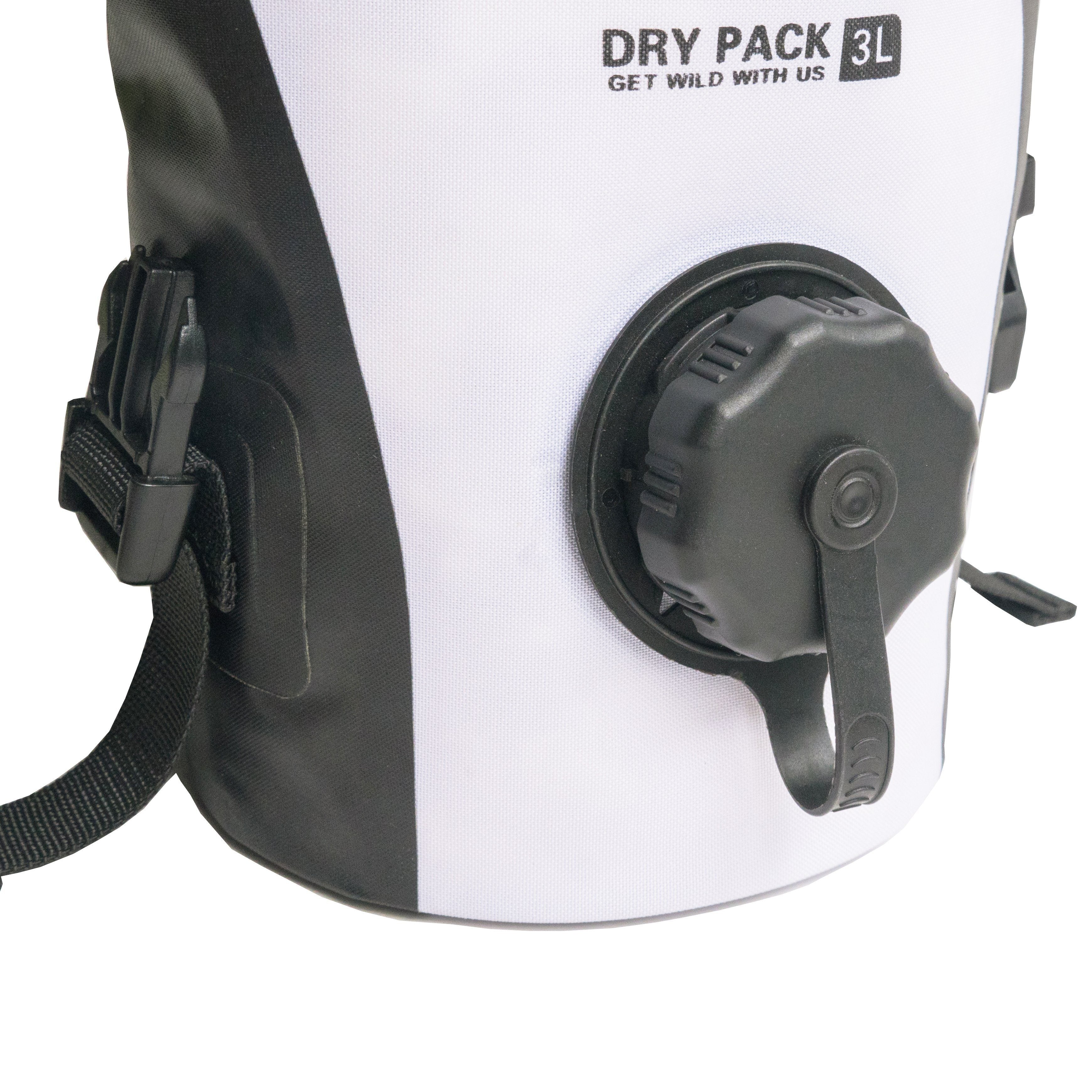 Pet Life Dog Helios 'Grazer' waterproof outdoor travel dry food dispenser bag with adjustable strap and secure openings.