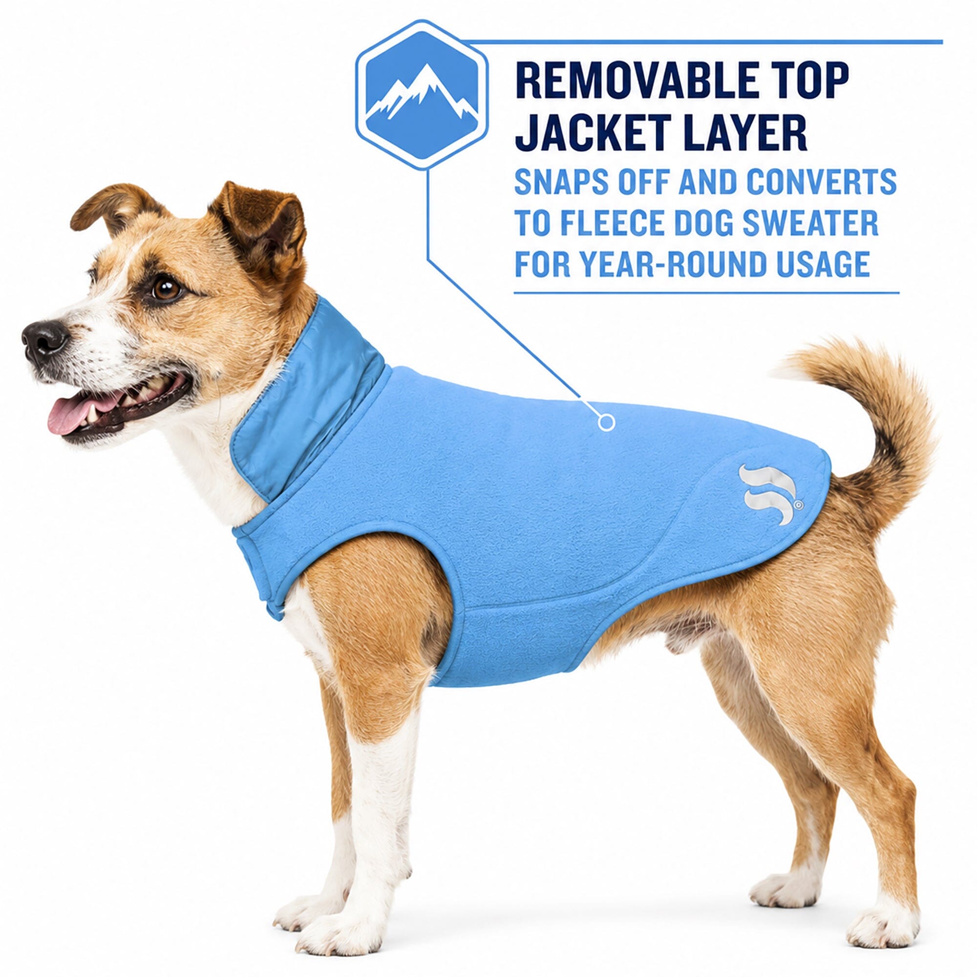 Dog Helios ® Lotus-Rusher 2-in-1 Dual-Removable Layered Performance Dog Jacket - OVERLANDERS Outfitter