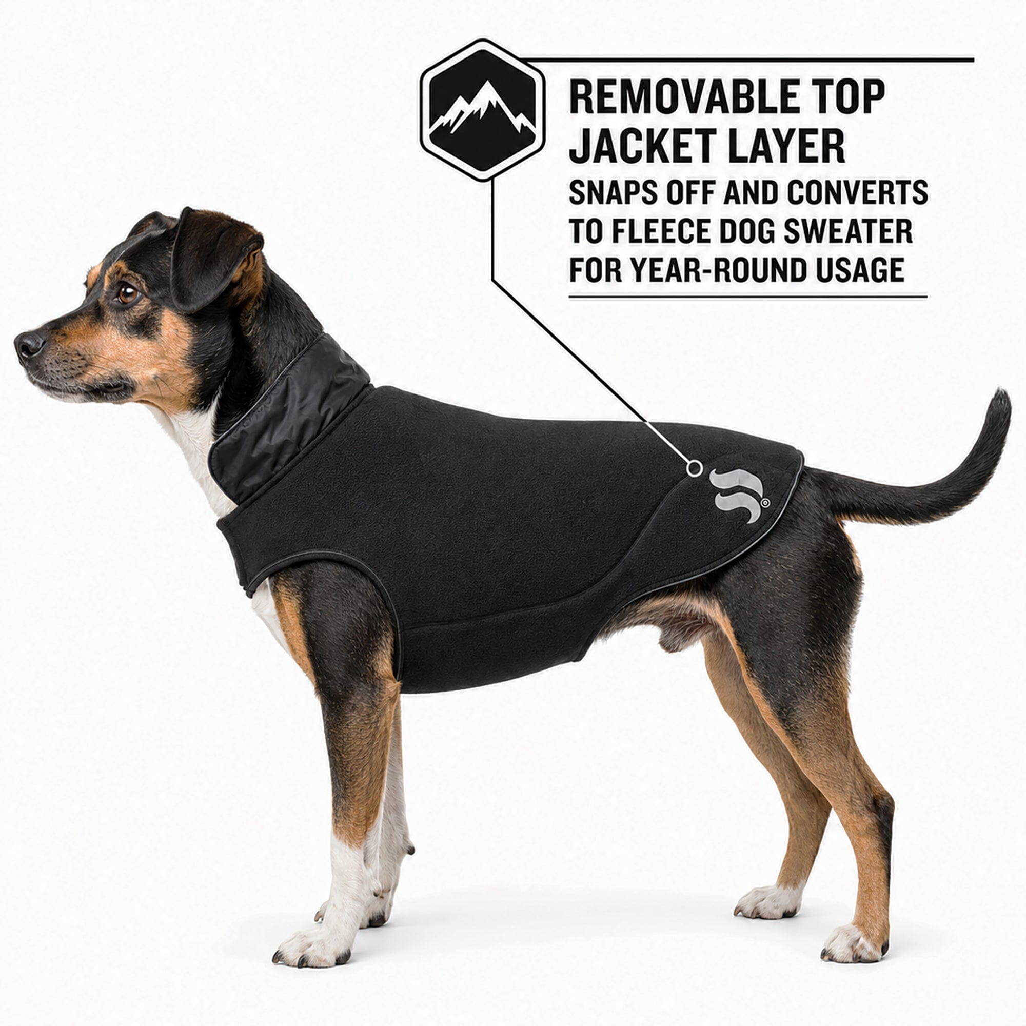 Dog Helios ® Lotus-Rusher 2-in-1 Dual-Removable Layered Performance Dog Jacket - OVERLANDERS Outfitter