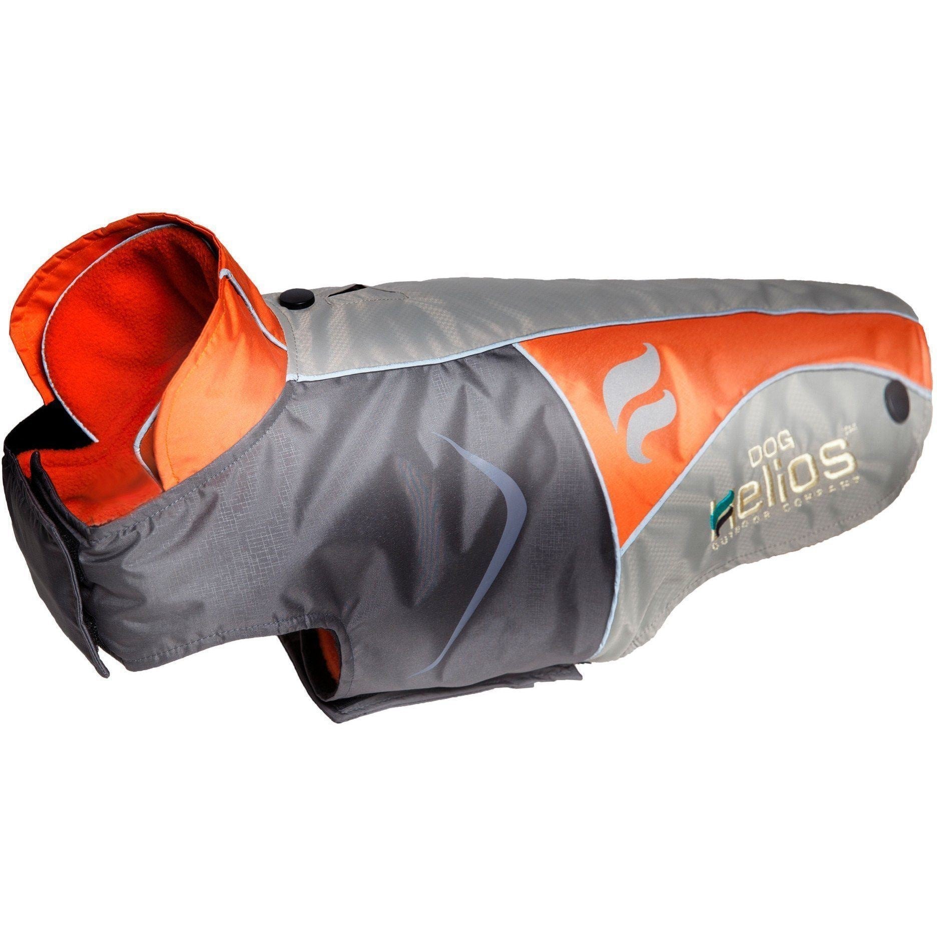 Pet Life Dog Helios Lotus-Rusher 2-in-1 waterproof convertible dog jacket with layered design and blackshark technology.