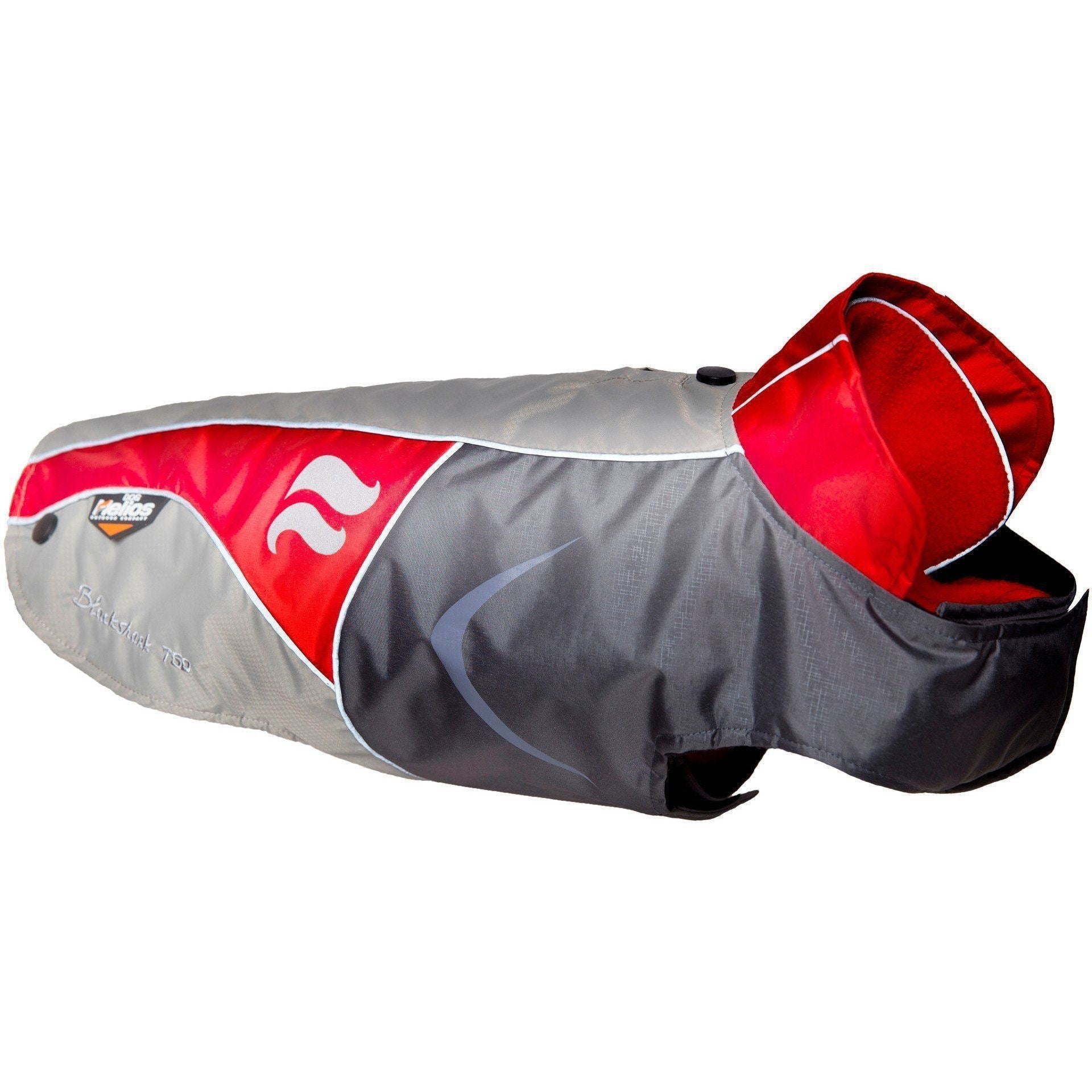 Pet Life Dog Helios Lotus-Rusher 2-in-1 waterproof convertible dog jacket with layered design and blackshark technology.