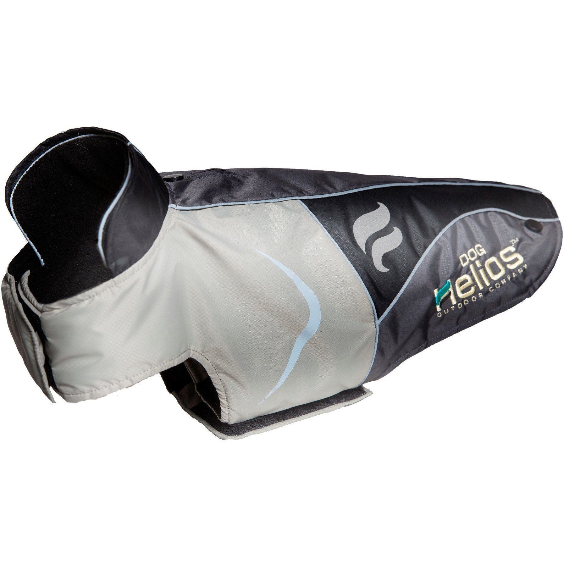 Pet Life Dog Helios Lotus-Rusher 2-in-1 waterproof convertible jacket with layered design and blackshark technology, suitable for active dogs.