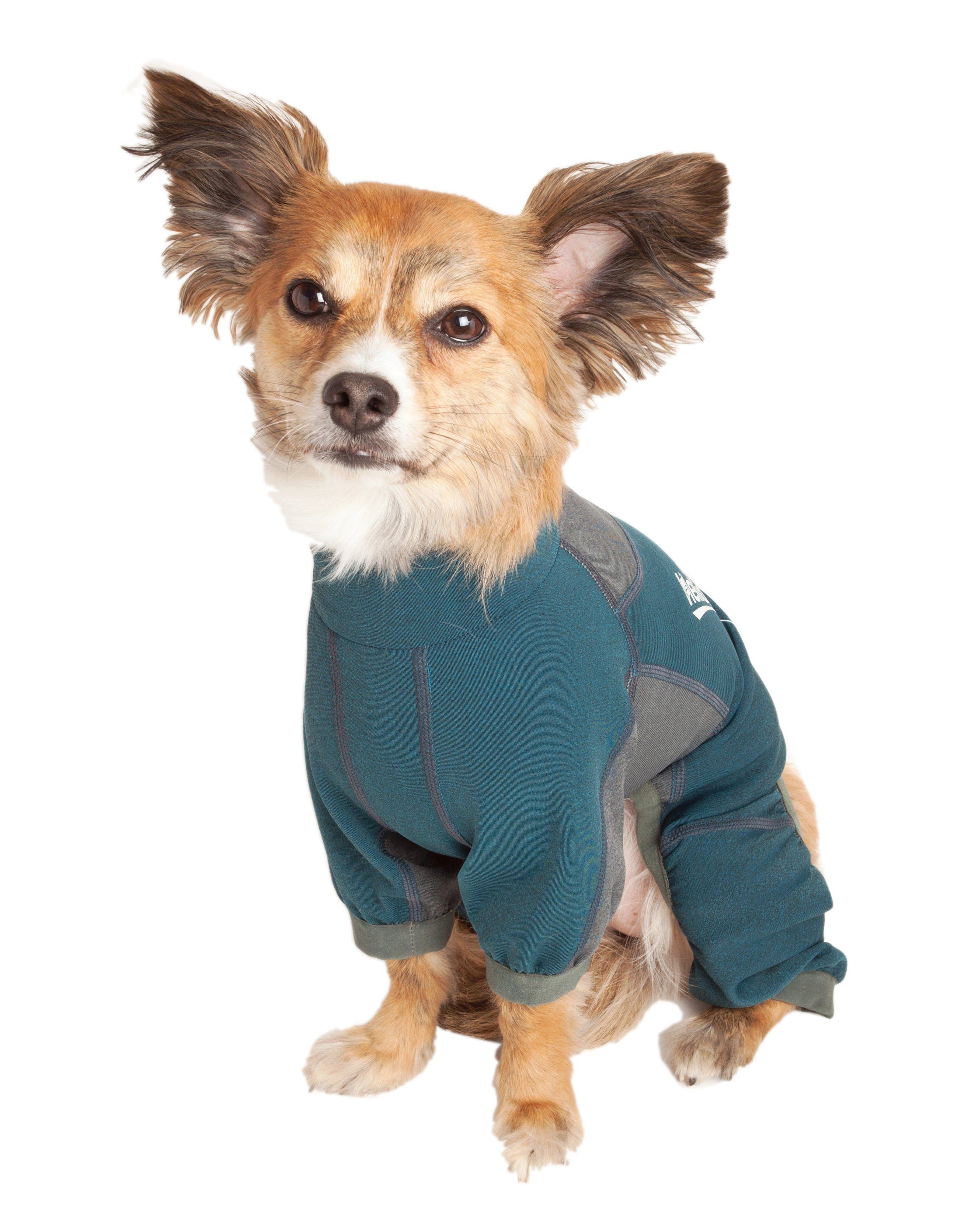 Dog Helios Rufflex mediumweight 4-way stretch fitness yoga dog tracksuit jacket, breathable and full-bodied for warm-up or active wear.