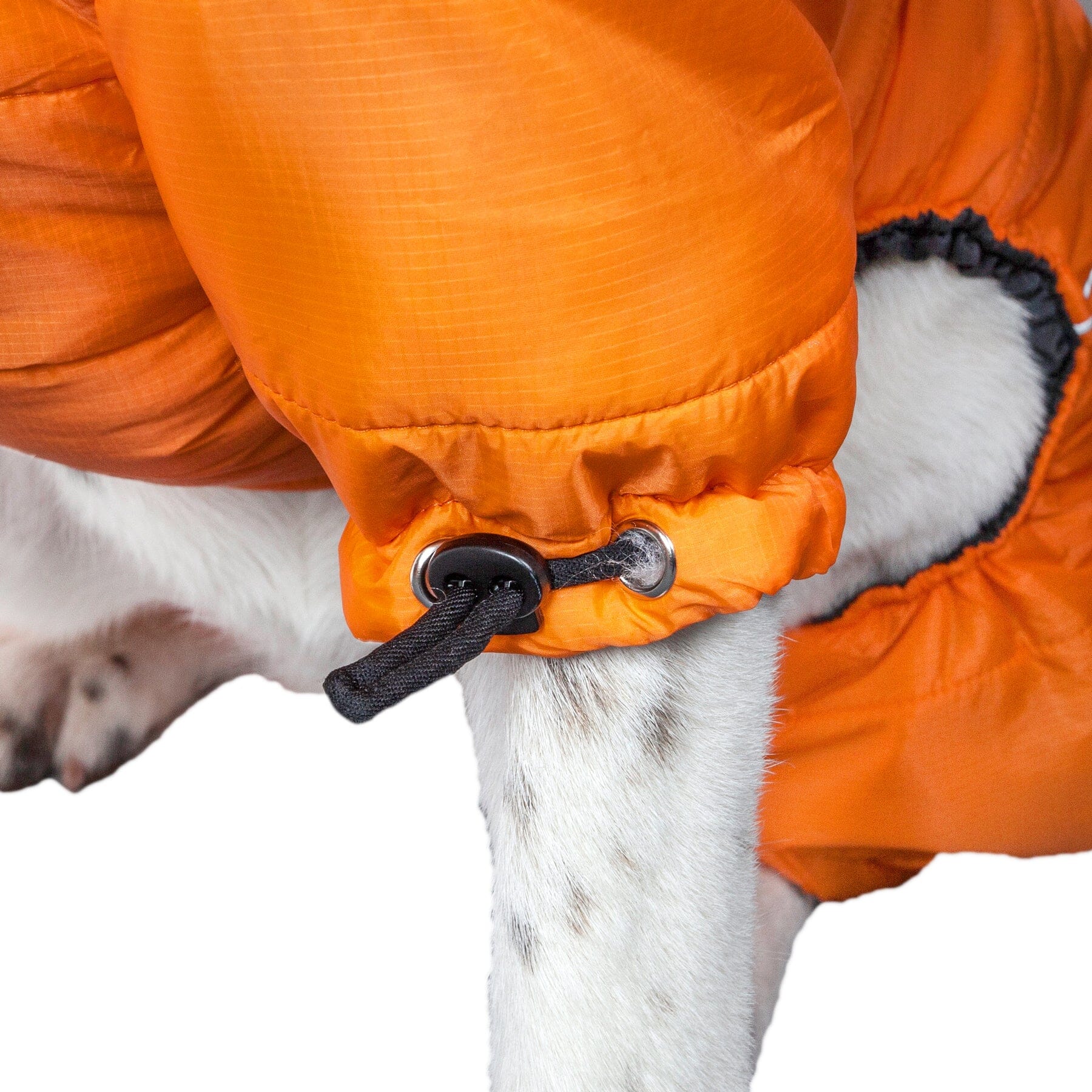 Reflective full-body winter dog jacket by Pet Life, featuring adjustable fit and a thunder-crackle design for warmth.