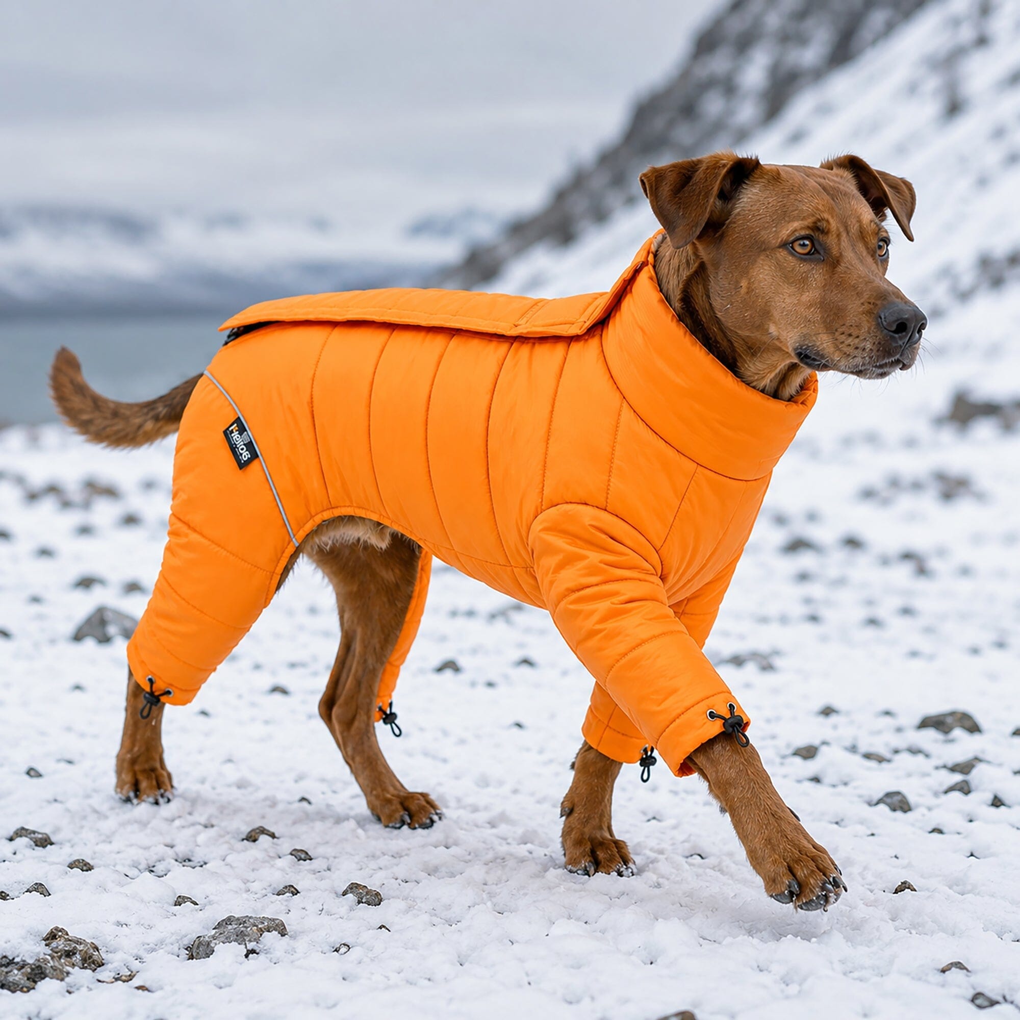 Dog Helios ® Thunder-crackle Adjustable and Reflective Full-Body Waded Winter Dog Jacket - OVERLANDERS Outfitter