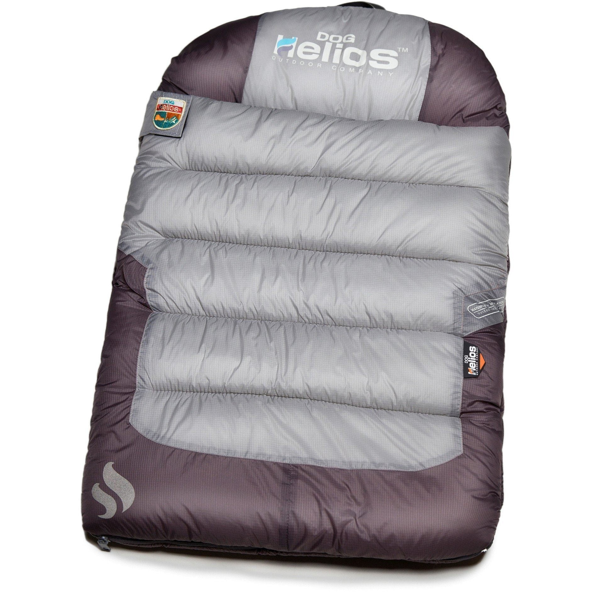 Dog Helios Trail-Barker water-resistant travel pet bed by Pet Life with black shark technology, suitable for camping and outdoor use.