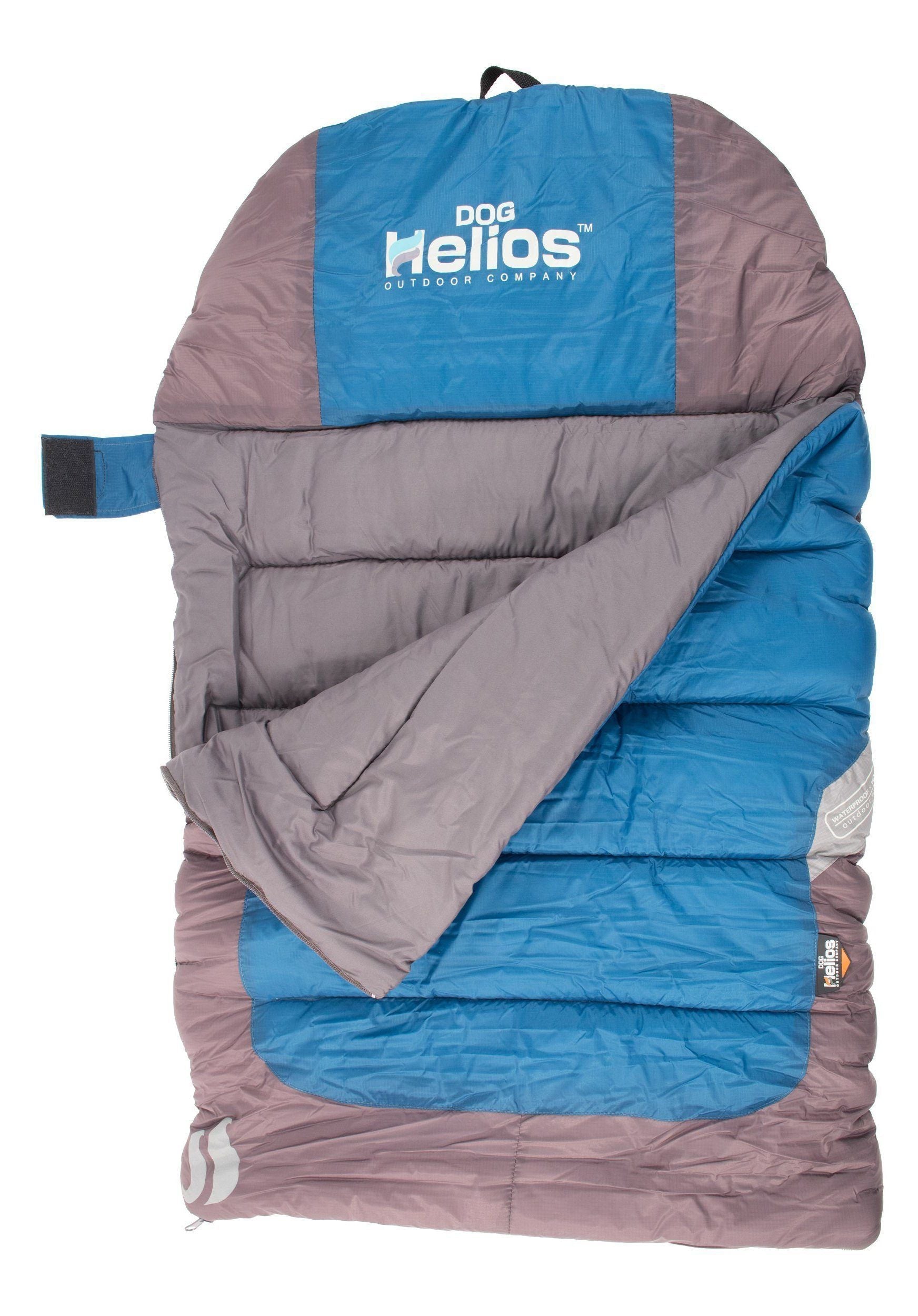 Dog Helios Trail-Barker water-resistant travel dog bed by Pet Life, featuring black shark technology for multi-surface camping comfort.