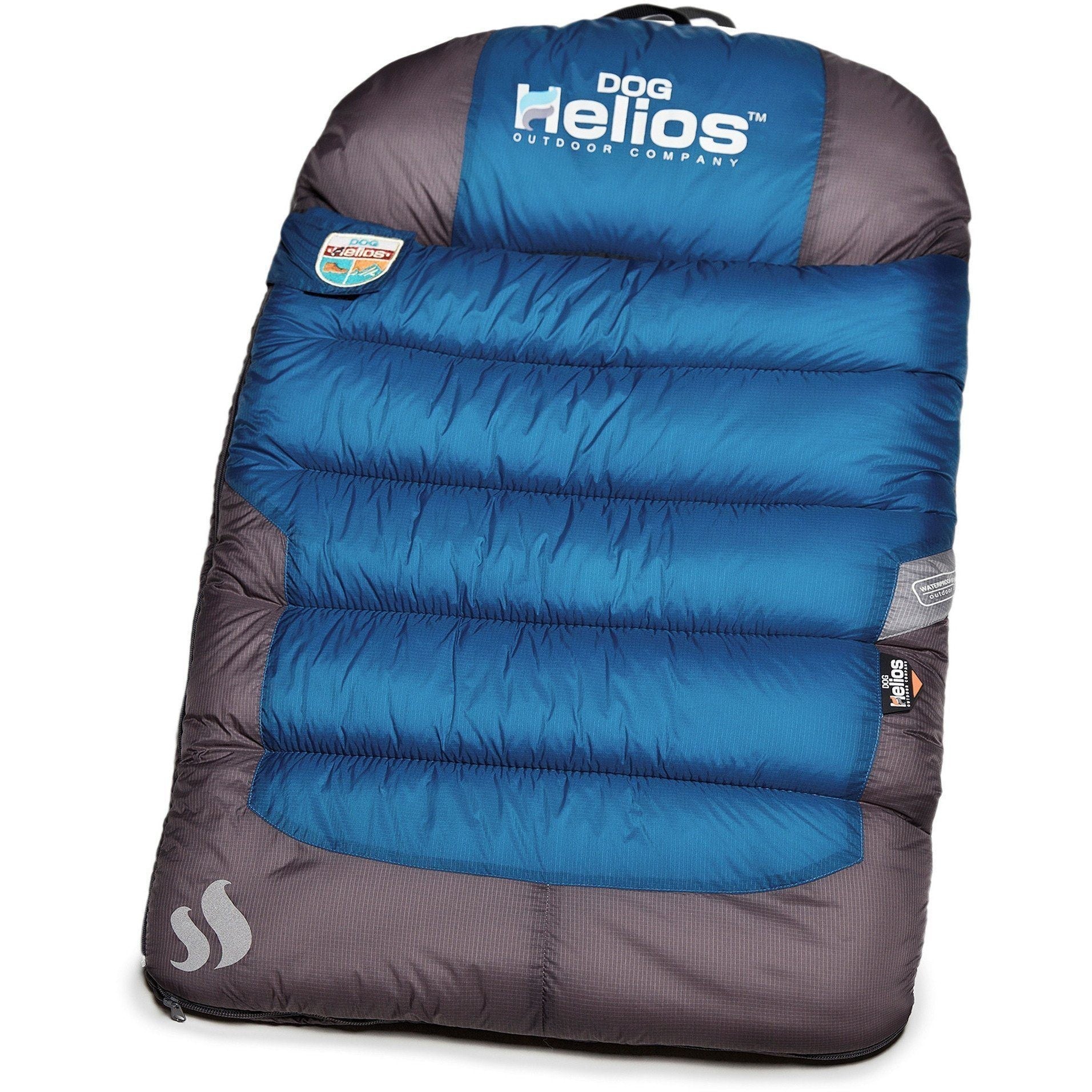 Pet Life Helios Trail-Barker water-resistant travel dog bed with blackshark technology for multi-surface outdoor camping comfort.