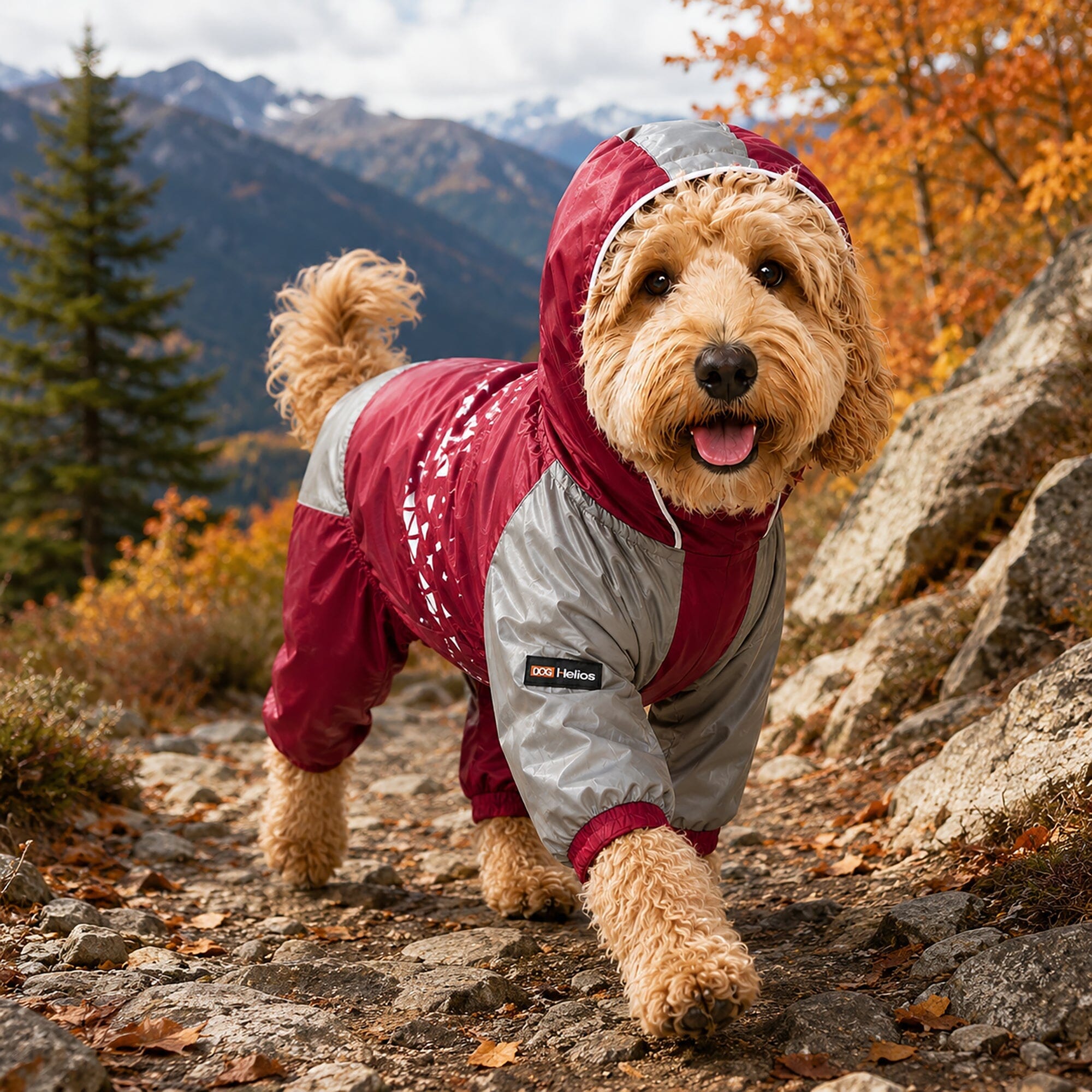 Dog Helios 'Vortex' Full Bodied Waterproof Windbreaker Dog Jacket - OVERLANDERS Outfitter