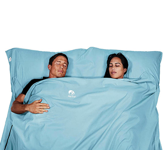 Pike Trail sleeping bag liner in a lightweight, soft fabric, designed for added warmth and comfort during camping trips