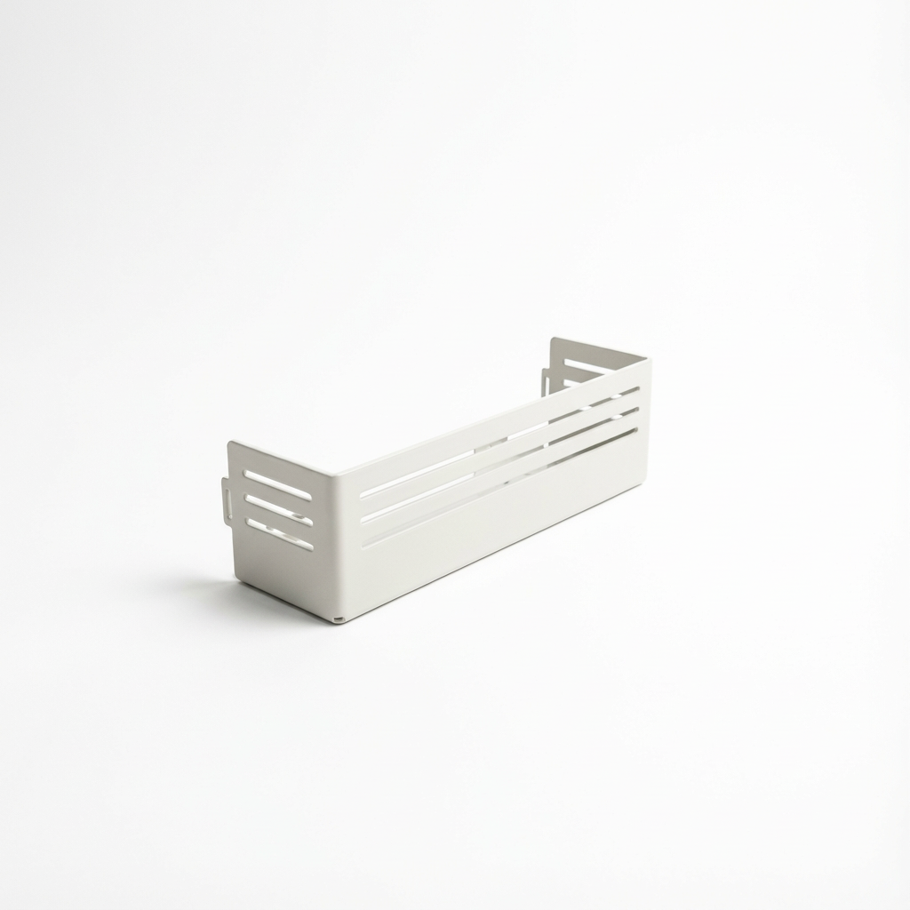 Canyon Adventure Vans CAV MOLLE Panel Shelf made in Utah, showing a sturdy metal storage panel with MOLLE attachment points
