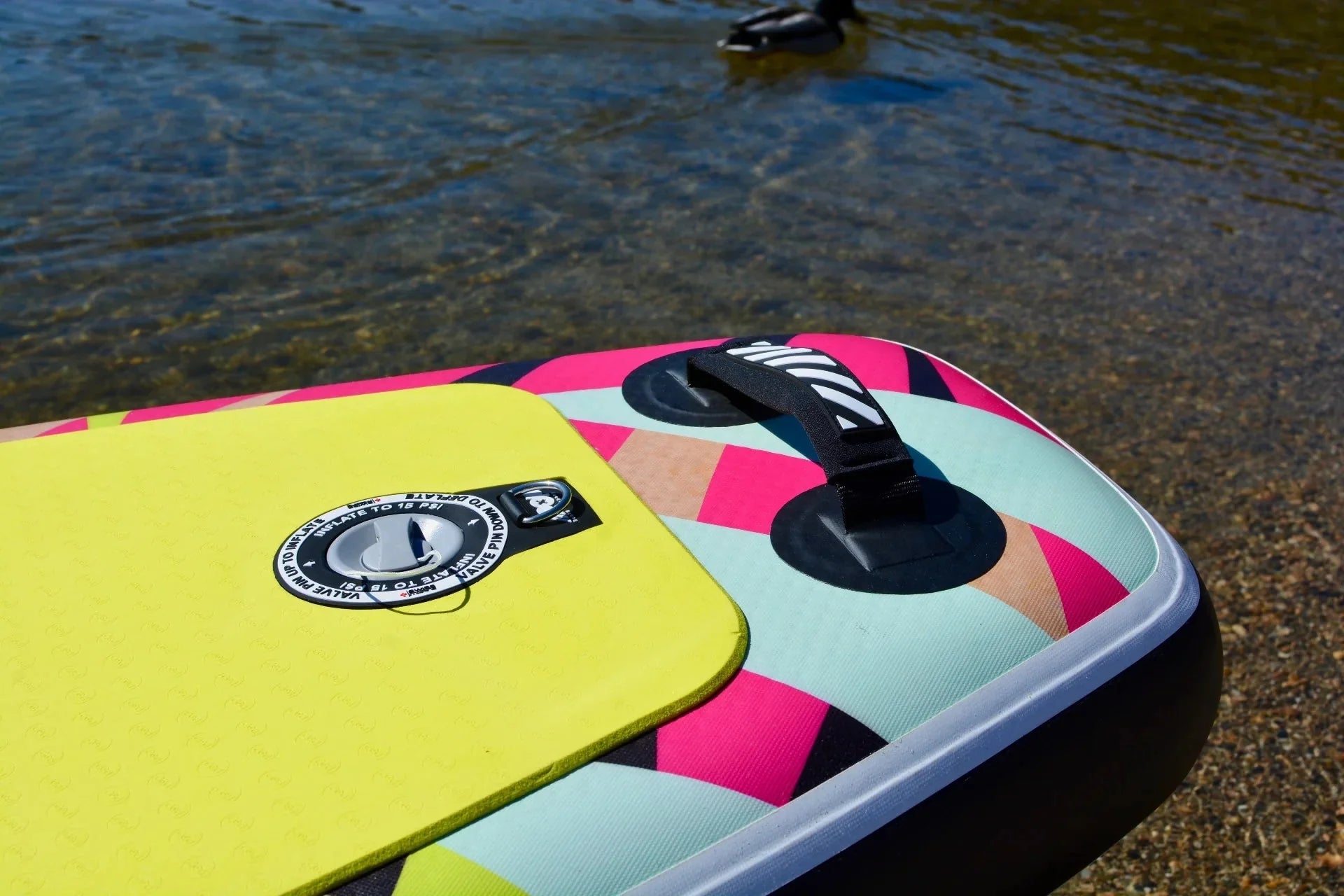 Backcountry Sportsman 10'6 Royal Hawaiian Palm surfboard with vibrant tropical design and sleek shape for beach surfing.