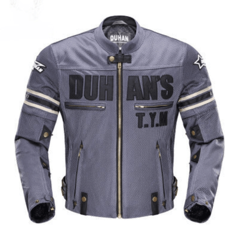 Bean's Moto Booth DUHAN™ Summer Motorcycle Jacket, lightweight protective motorcycle jacket in black with ventilation features.
