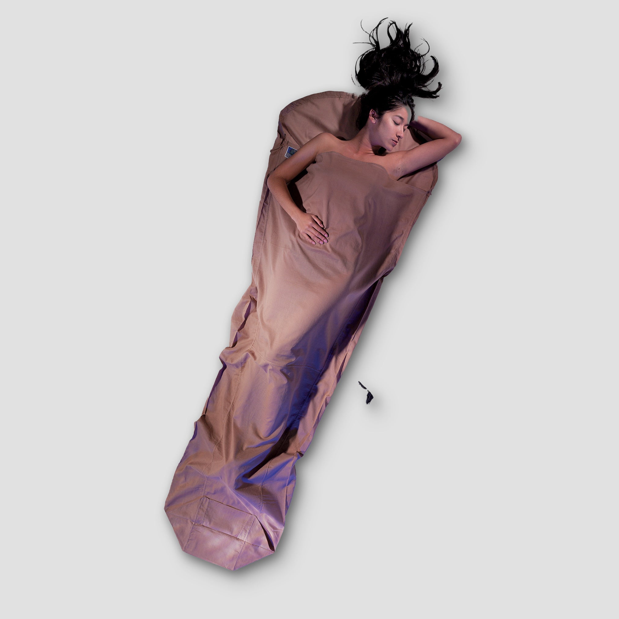 COCOON MummyLiner™ Egyptian Cotton sheet featuring soft, breathable Egyptian cotton fabric for comfortable sleep.