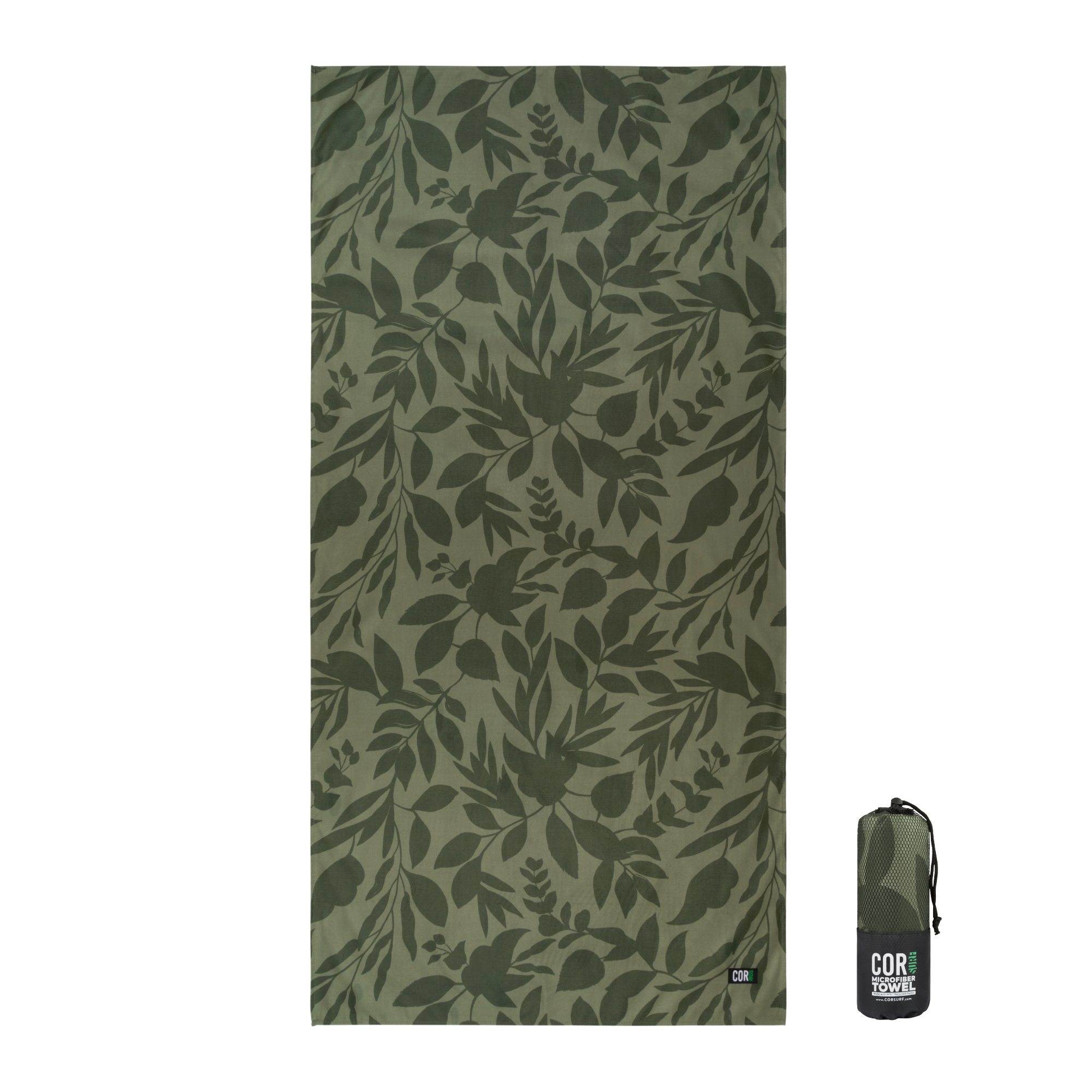 COR Surf quick-dry eco travel beach towel with sand-resistant fabric, perfect for outdoor and beach accessories.