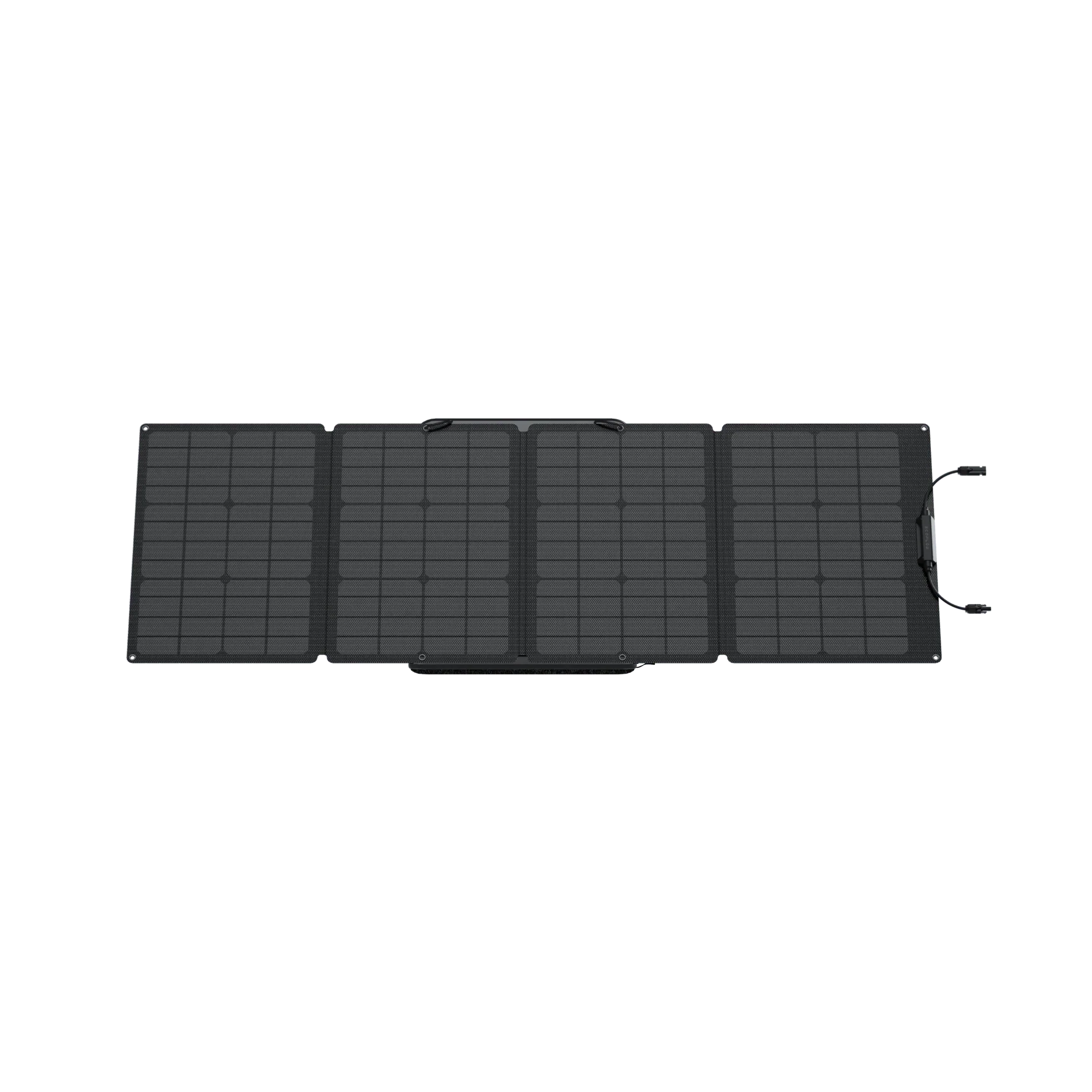 Green Vista Living EcoFlow 110W portable solar panel, lightweight, durable, waterproof with 23% conversion rate for renewable energy.