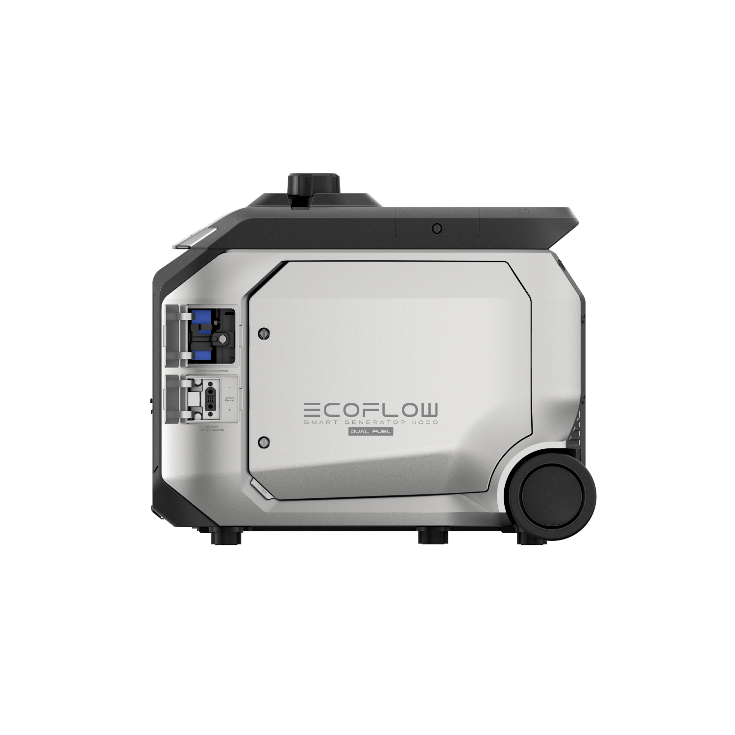 Green Vista Living EcoFlow Smart Generator 4000 Dual Fuel, portable generator with digital display and robust build.